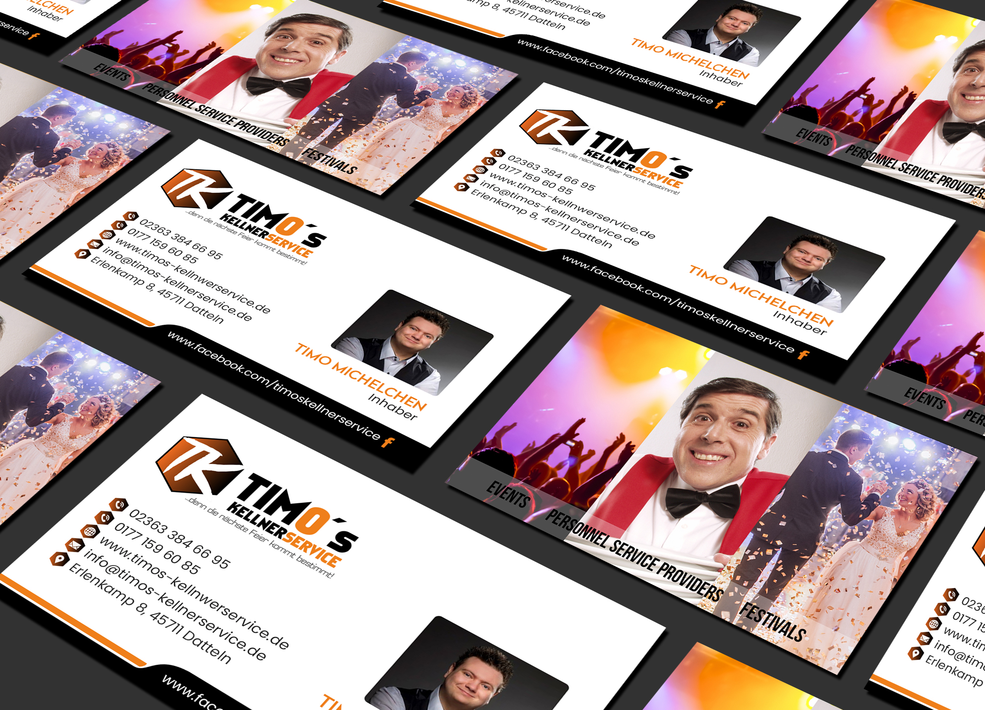 Business Card Design by Creations Box 2015 for Timo's Kellnerservice UG | Design #30514462