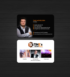 Diseño de Tarjeta de Presentación por Creations Box 2015 para Timo's Kellnerservice UG | Diseño: #30514469