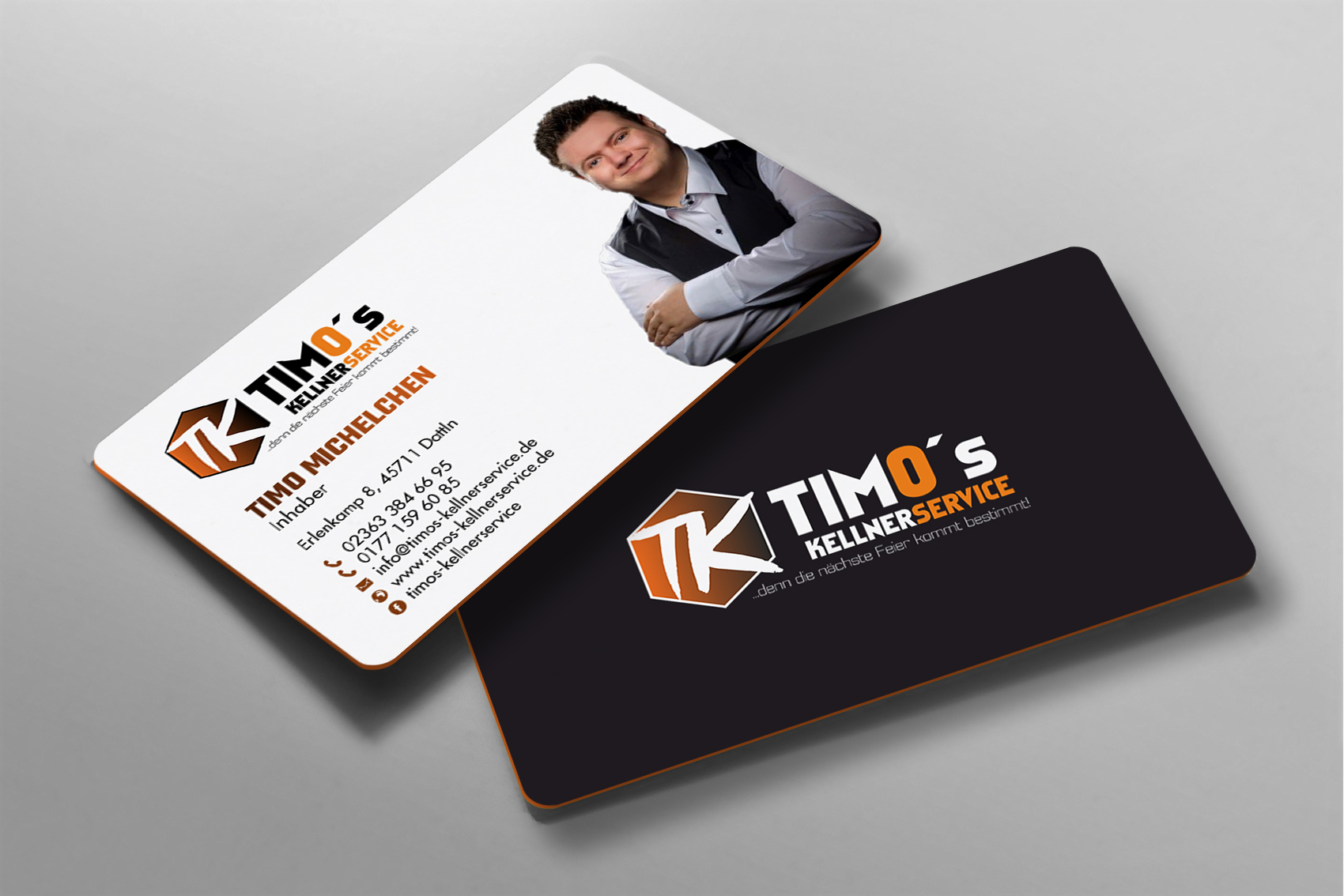 Business Card Design by chandrayaan.creative for Timo's Kellnerservice UG | Design #30513171