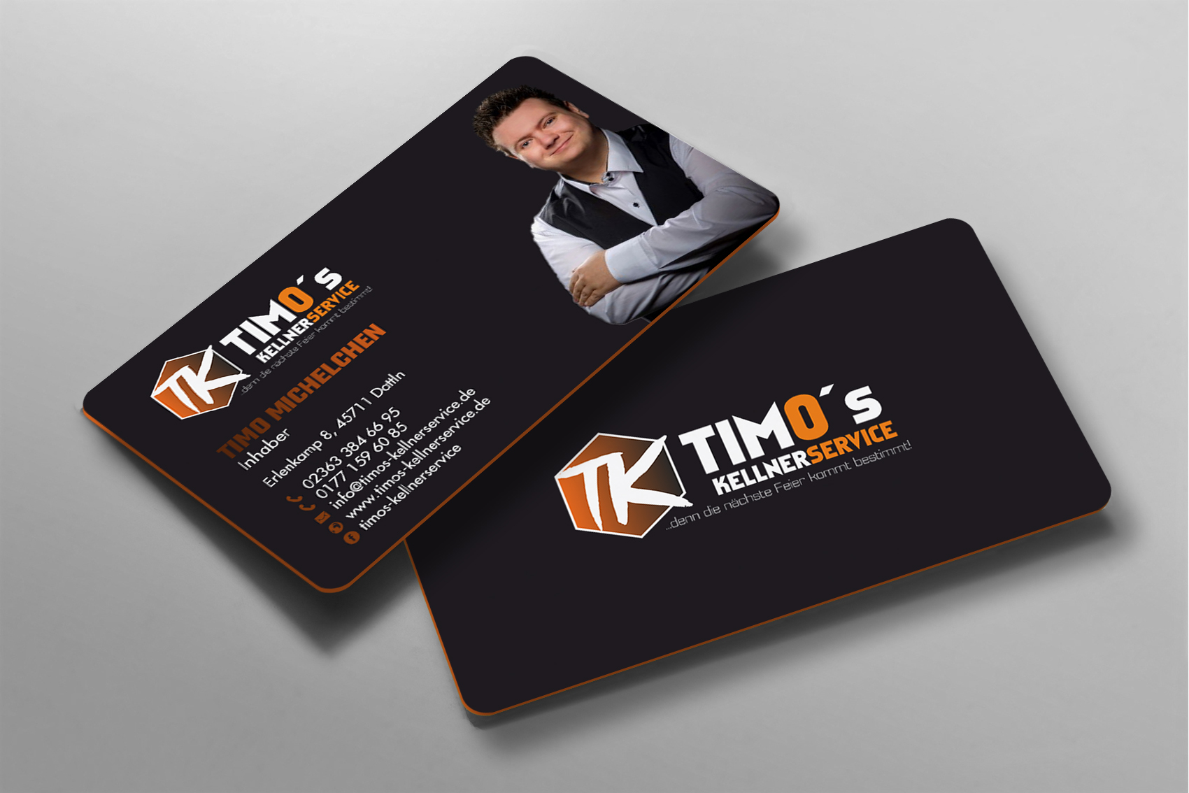 Business Card Design by chandrayaan.creative for Timo's Kellnerservice UG | Design #30513213