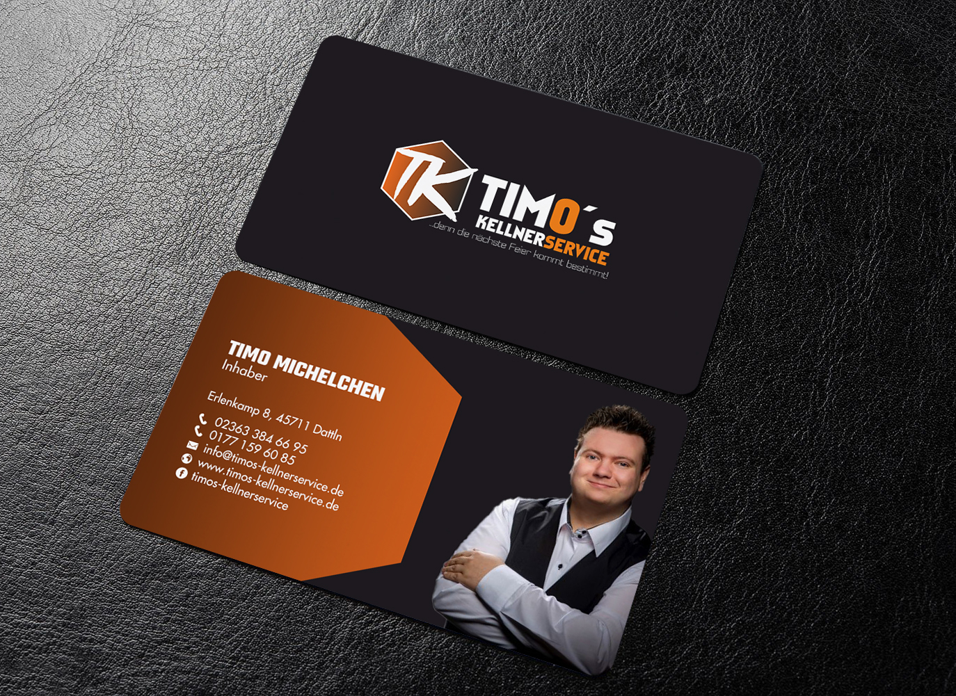 Business Card Design by chandrayaan.creative for Timo's Kellnerservice UG | Design #30513252