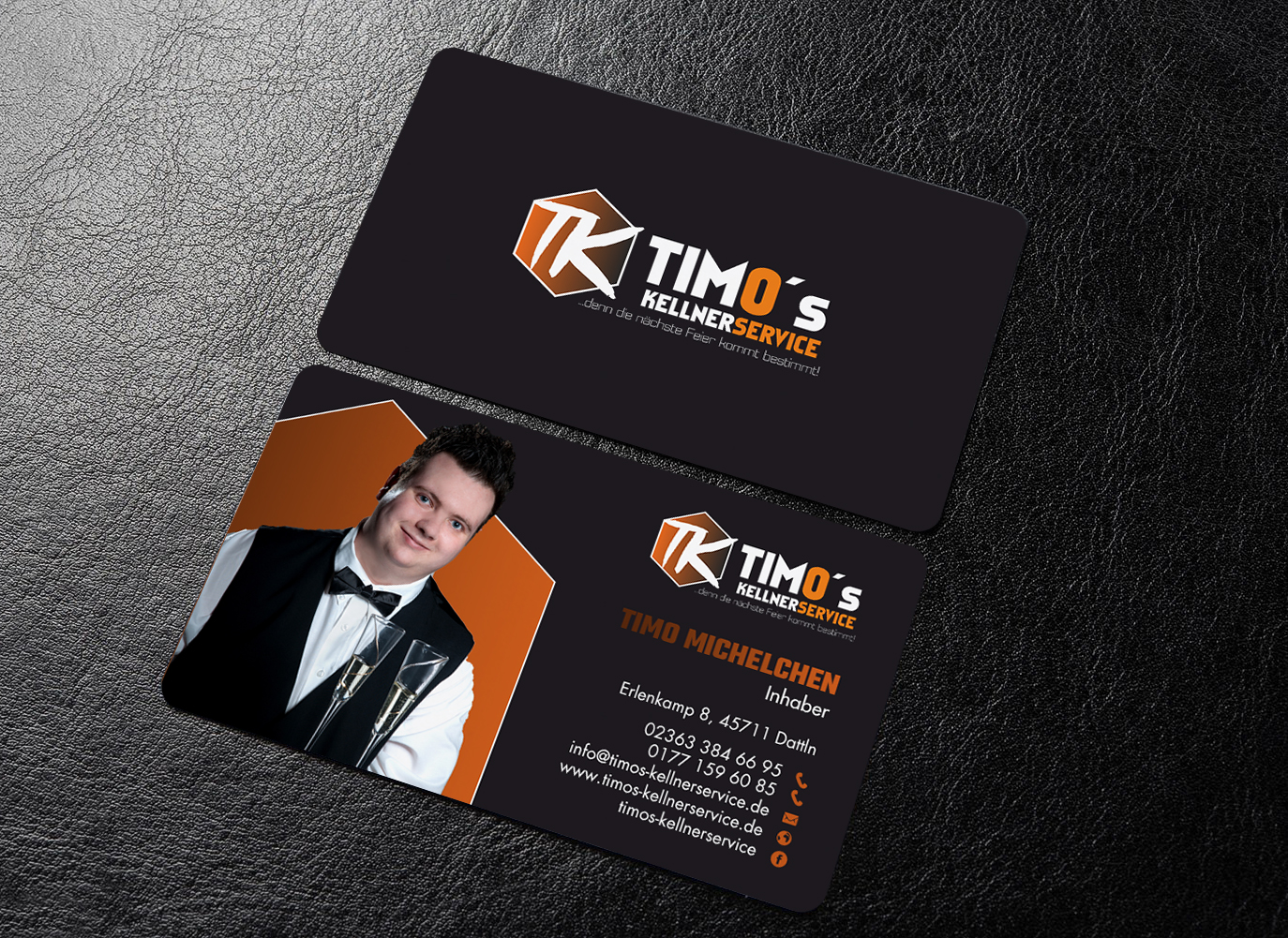 Business Card Design by chandrayaan.creative for Timo's Kellnerservice UG | Design #30513412