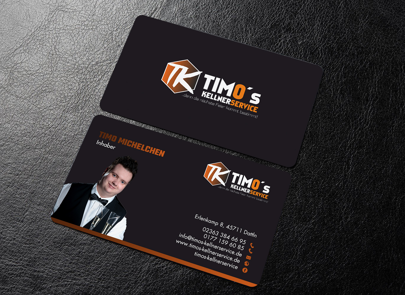 Business Card Design by chandrayaan.creative for Timo's Kellnerservice UG | Design #30513428