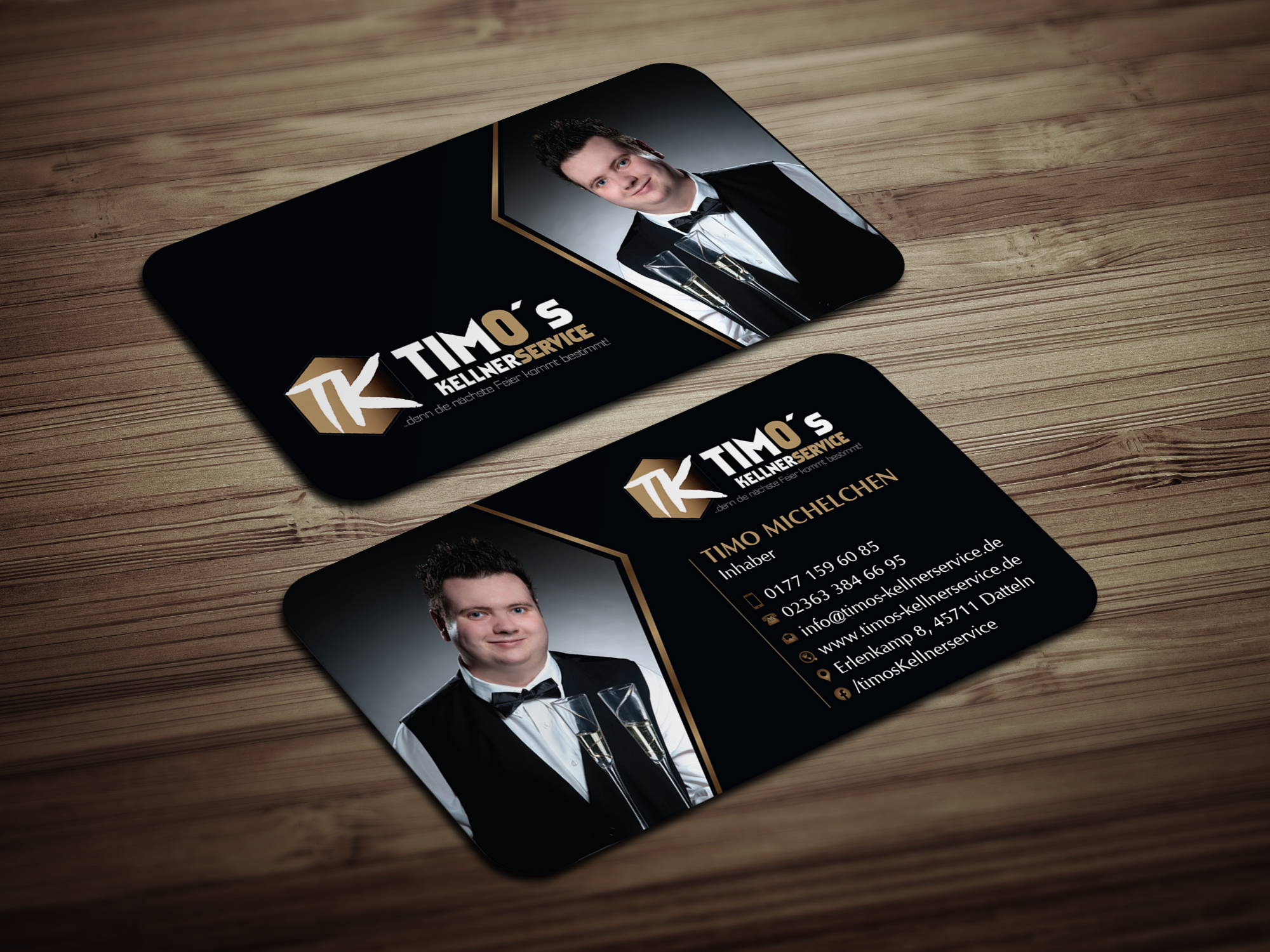 Diseño de Tarjeta de Presentación por Magic of Art para Timo's Kellnerservice UG | Diseño #30514092