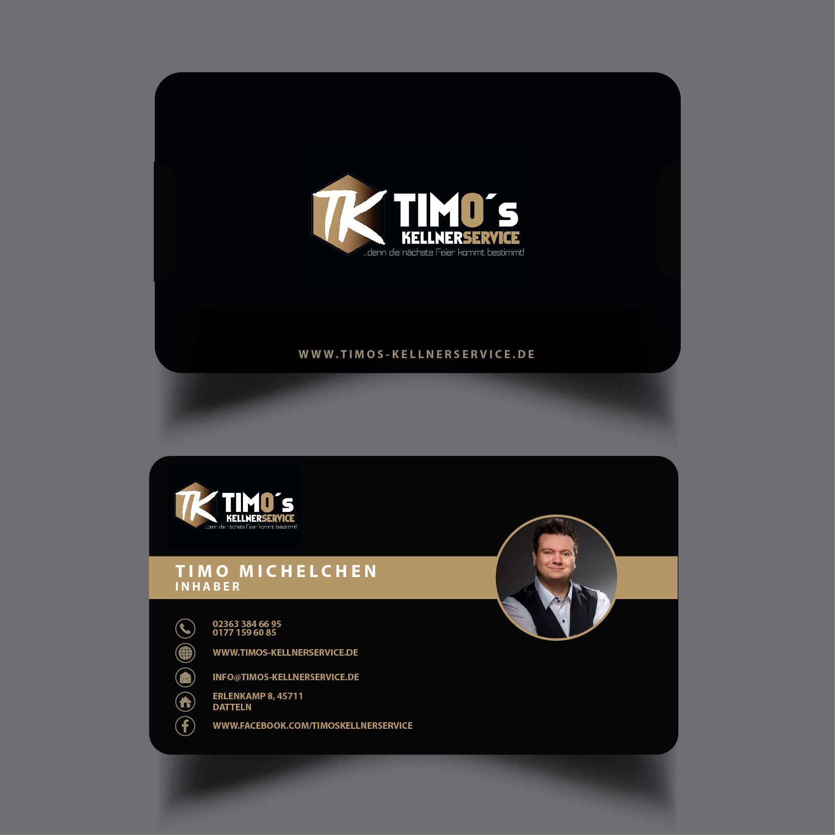 Business Card Design by devidigitalart for Timo's Kellnerservice UG | Design #30551563