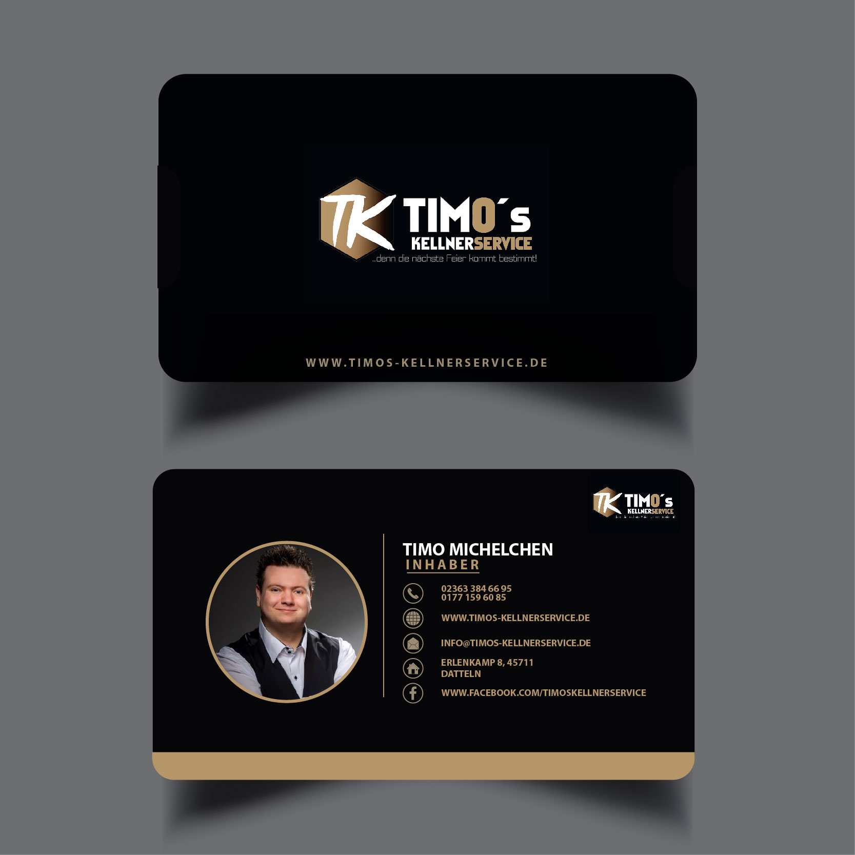 Business Card Design by devidigitalart for Timo's Kellnerservice UG | Design #30551567