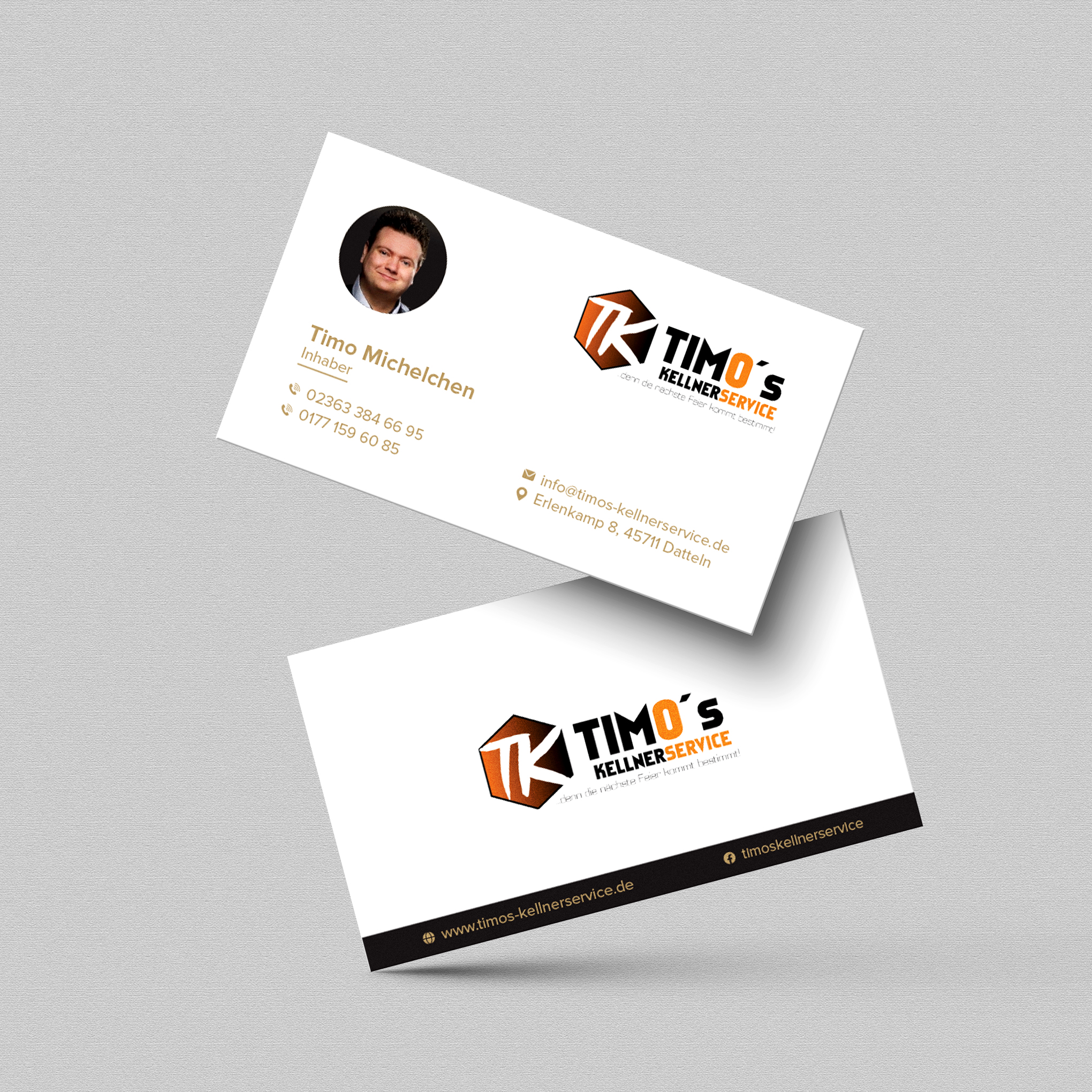 Visitenkarten-Design von Bikash Das für Timo's Kellnerservice UG | Design #30526349