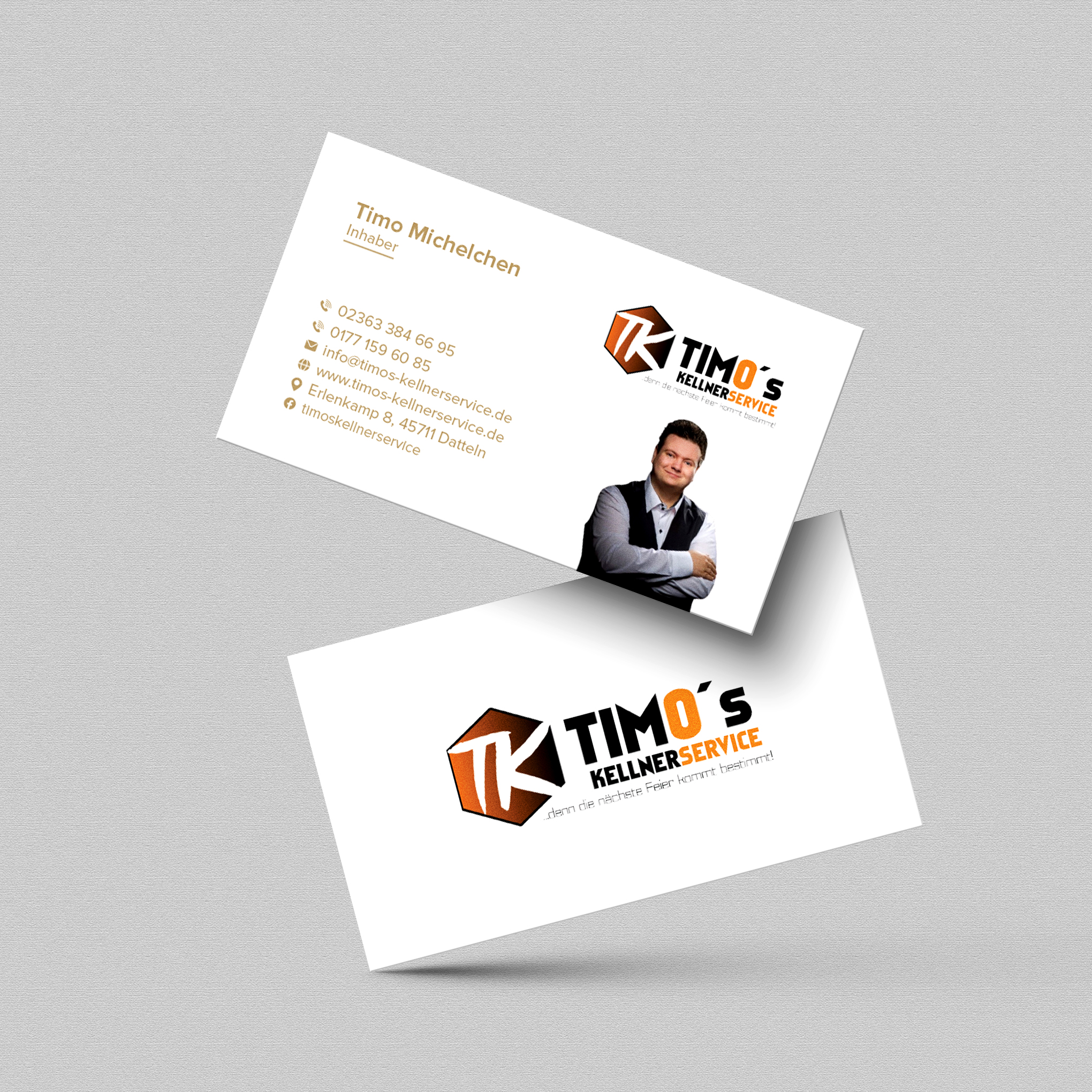 Business Card Design by Bikash Das for Timo's Kellnerservice UG | Design #30530884