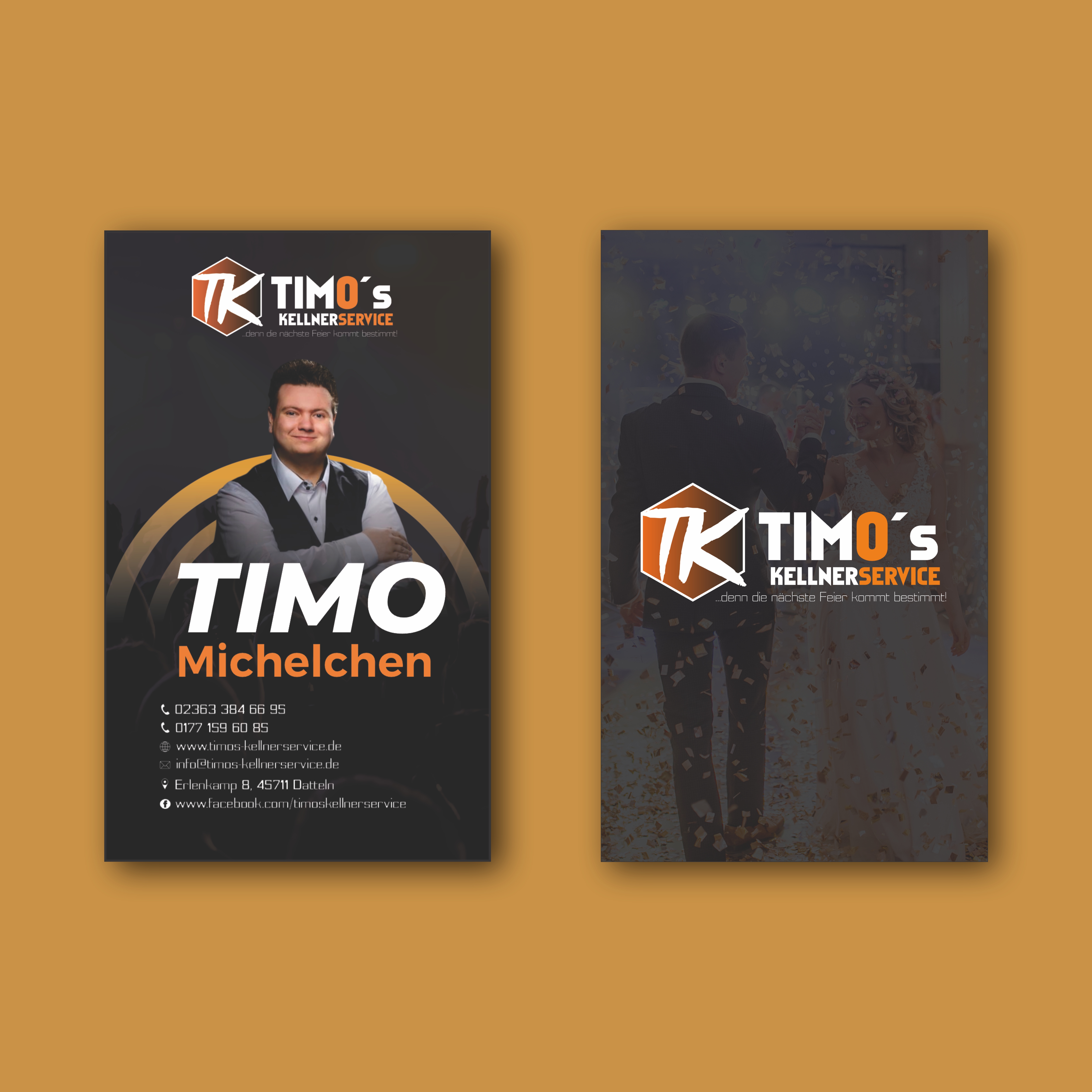 Diseño de Tarjeta de Presentación por Julian 10 para Timo's Kellnerservice UG | Diseño #30540393