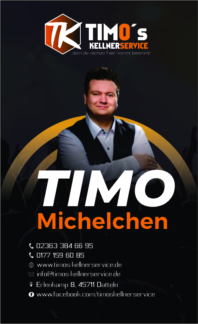 Business Card Design by Julian 10 for Timo's Kellnerservice UG | Design #30540409