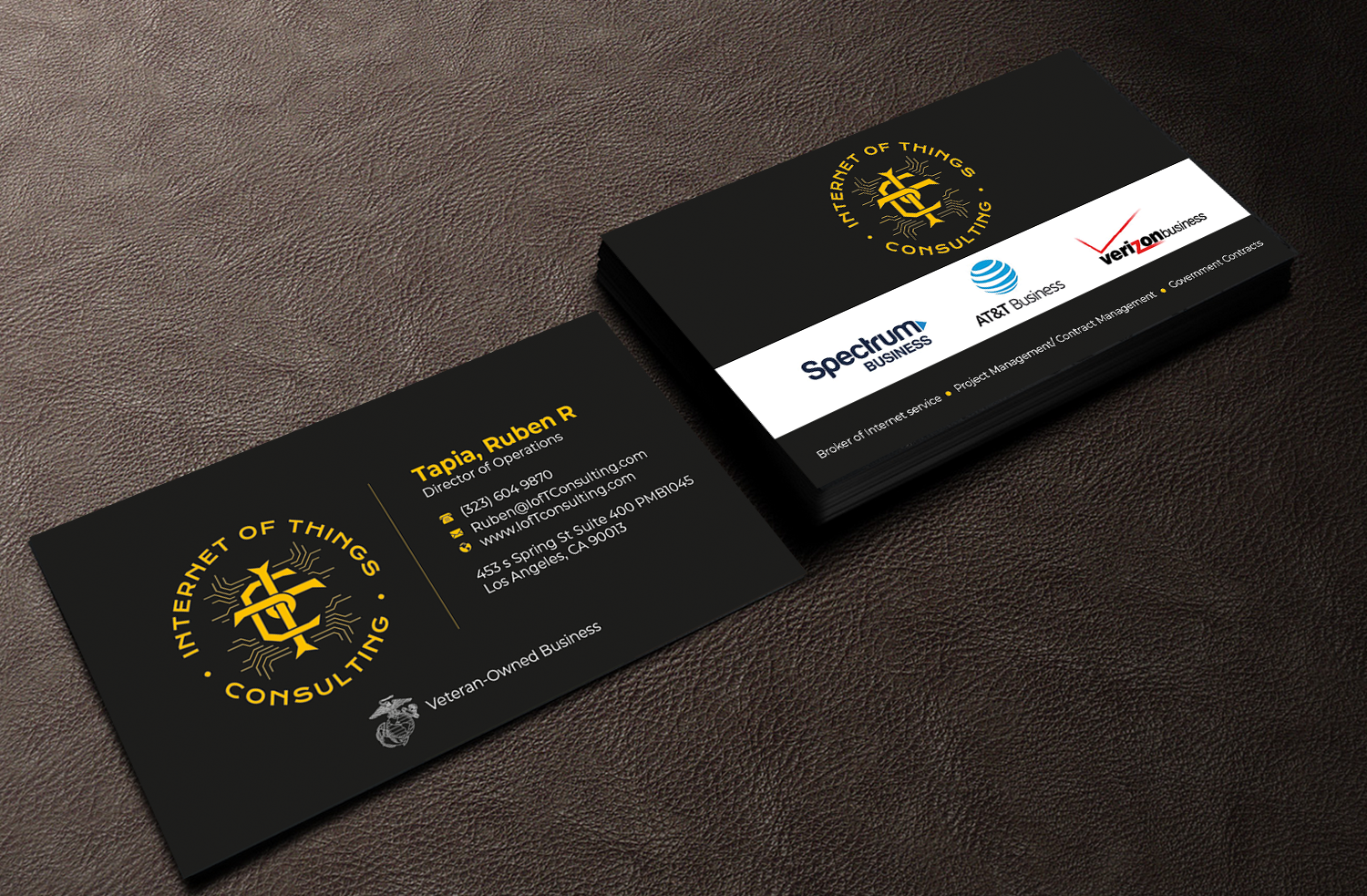 Business Card Design by Graphixpointt for Internet of Things Consulting | Design #30517556