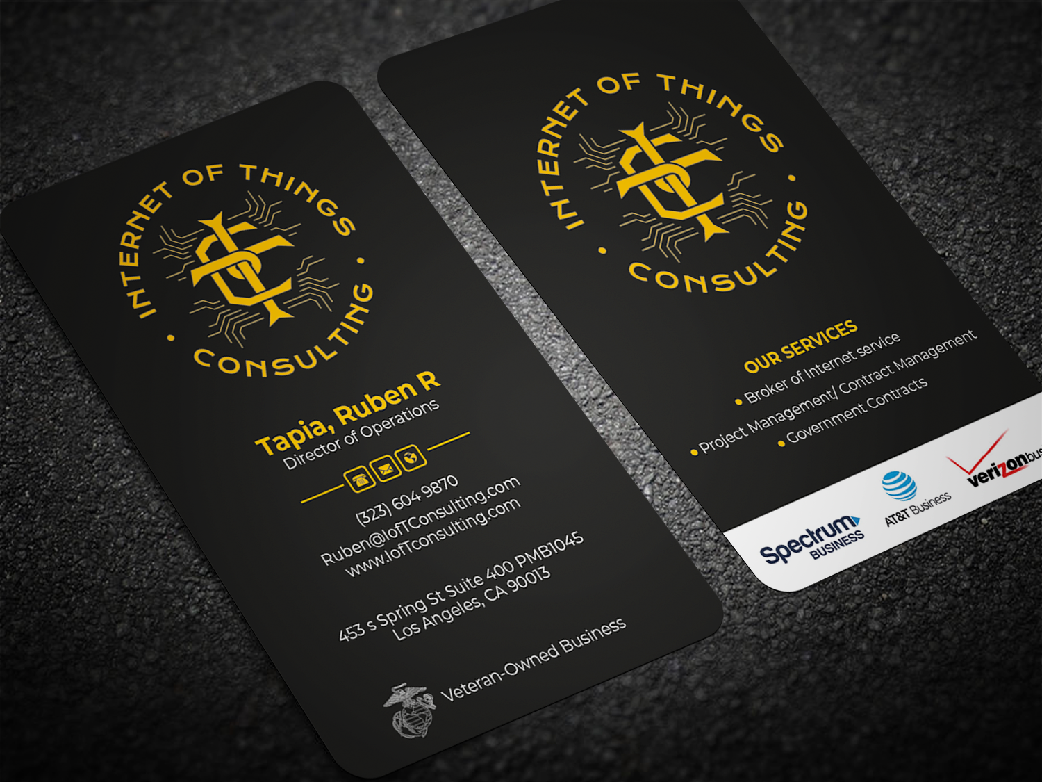 Business Card Design by Graphixpointt for Internet of Things Consulting | Design #30517583