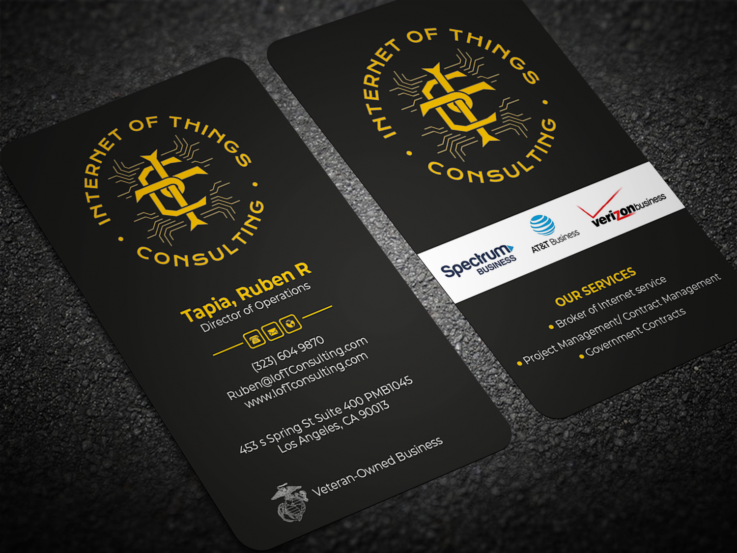 Business Card Design by Graphixpointt for Internet of Things Consulting | Design #30517584