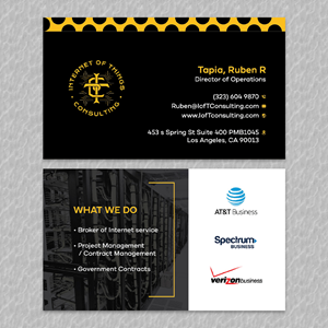 Diseño de Tarjeta de Presentación por YourLogoMaster para Internet of Things Consulting | Diseño: #30522464