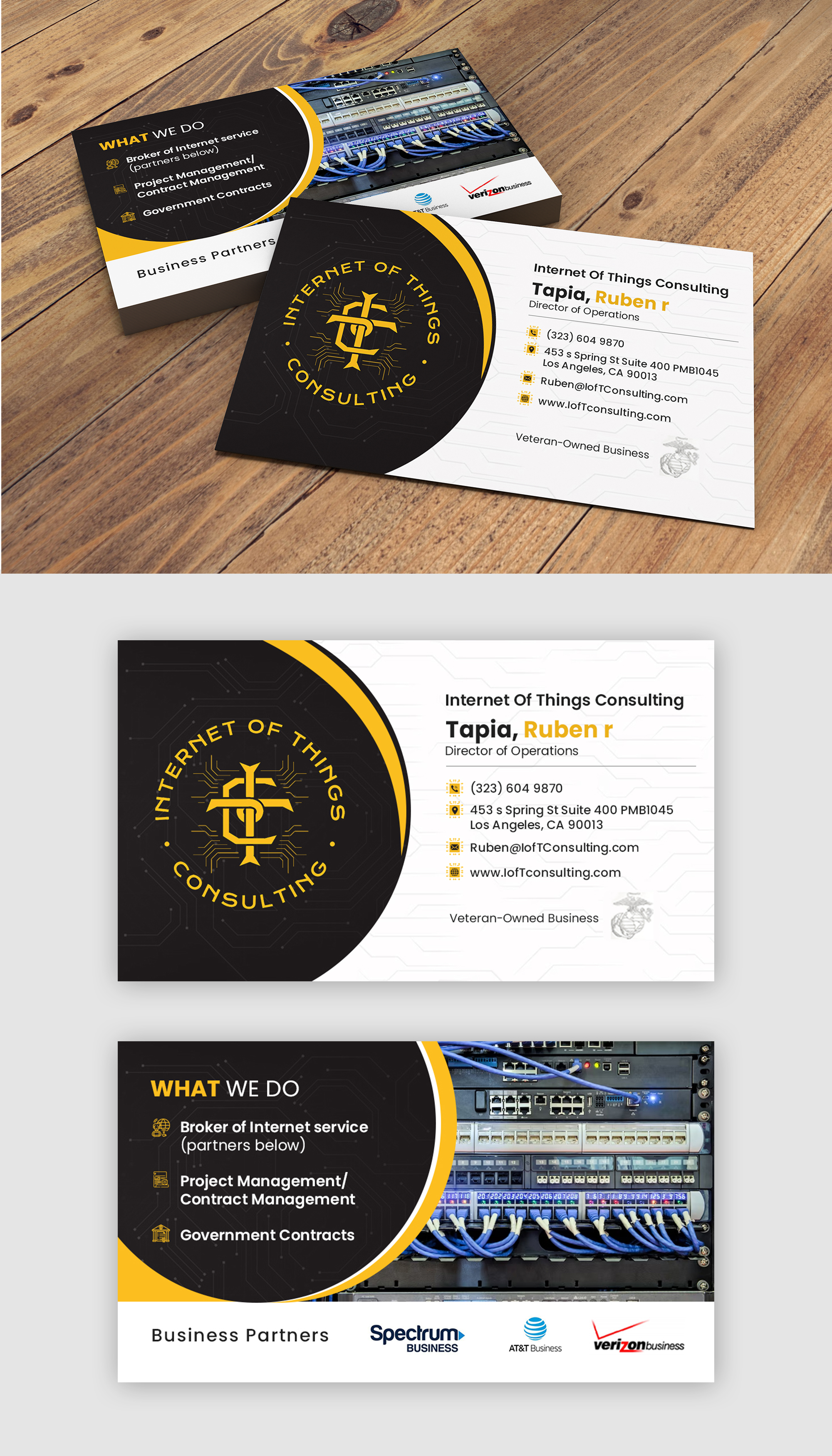 Business Card Design by debdesign for Internet of Things Consulting | Design #30519011