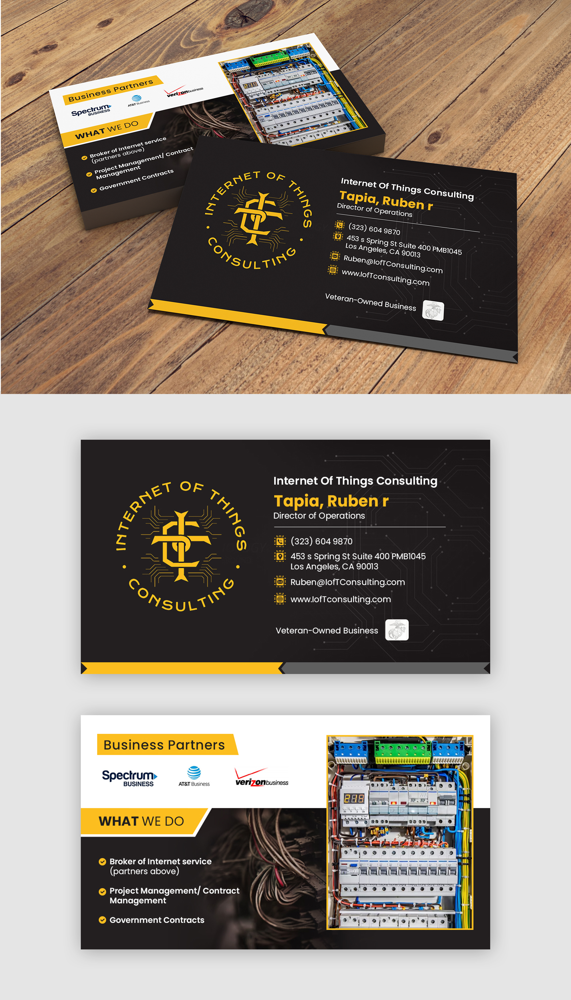Business Card Design by debdesign for Internet of Things Consulting | Design #30519012