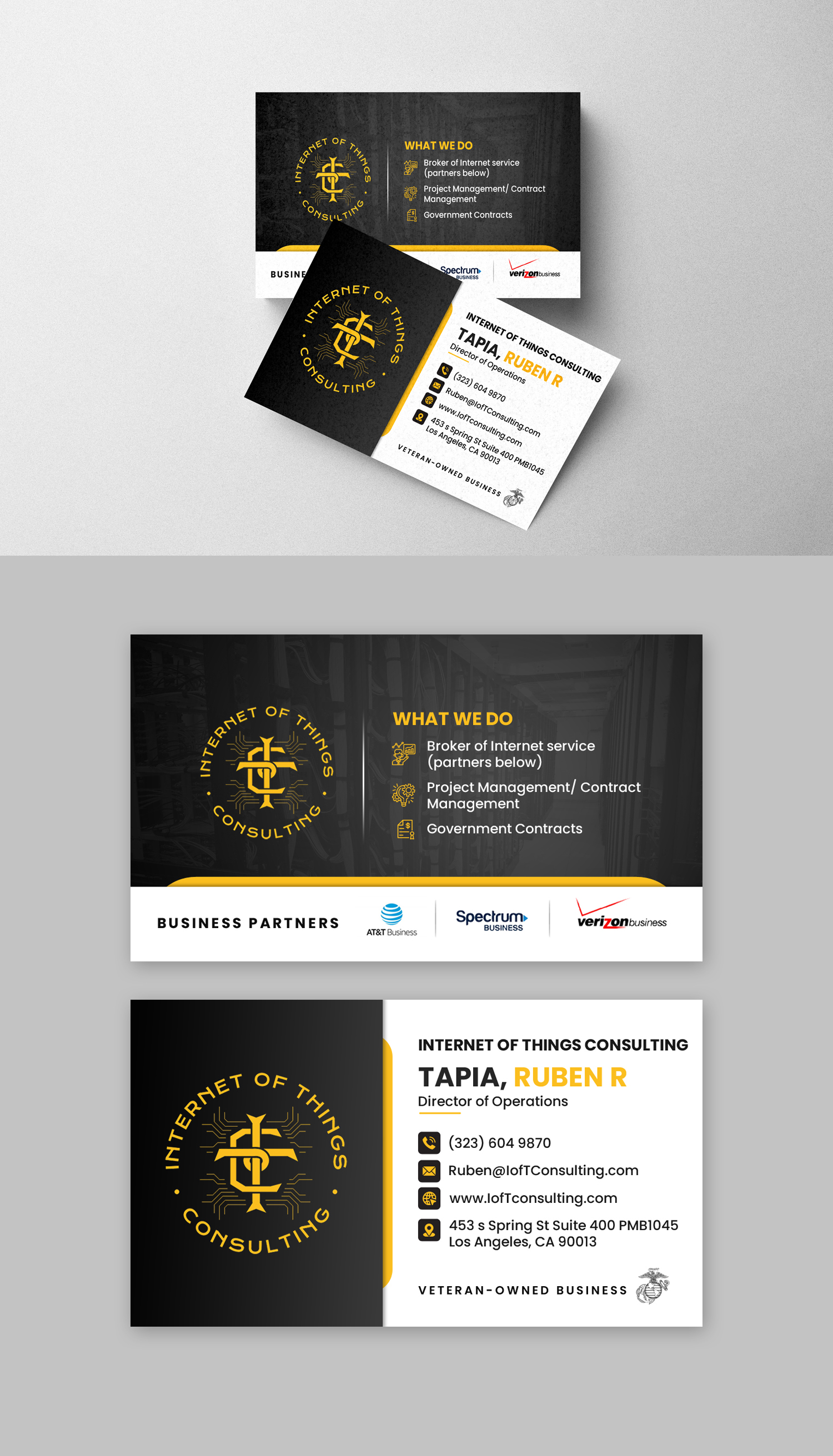 Diseño de Tarjeta de Presentación por debdesign para Internet of Things Consulting | Diseño #30522687