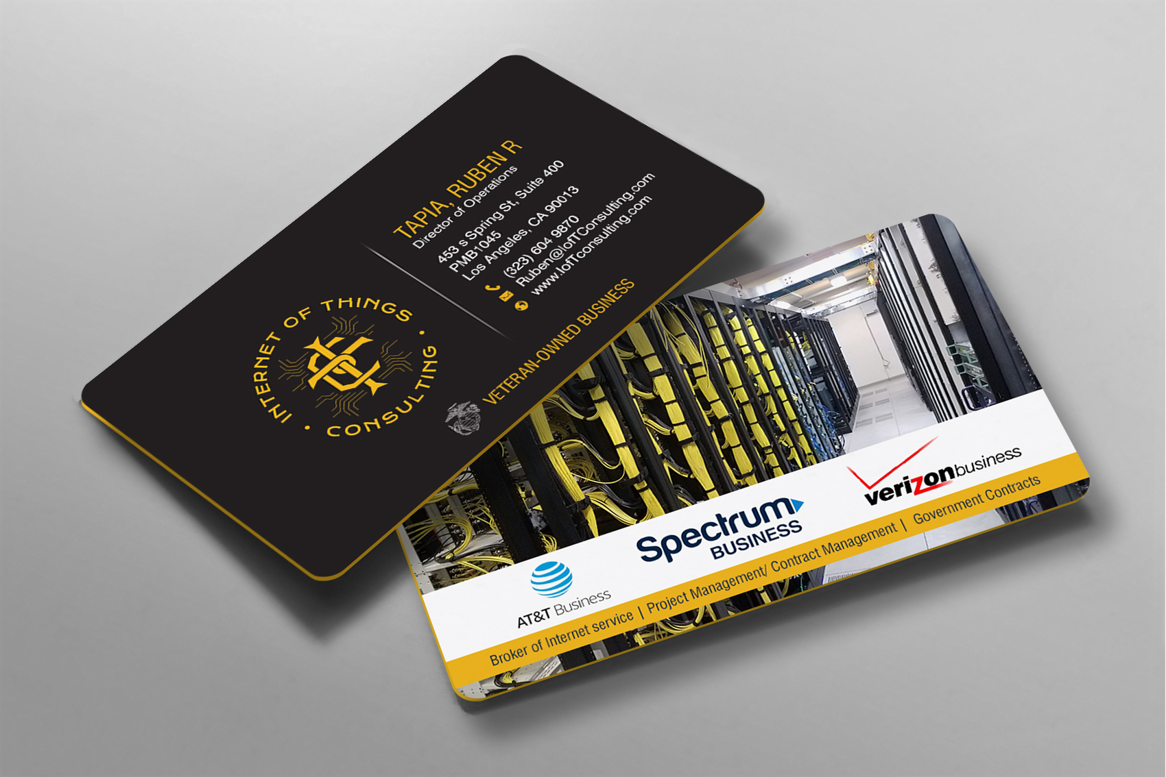 Visitenkarten-Design von chandrayaan.creative für Internet of Things Consulting | Design #30519962