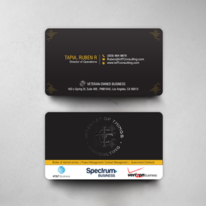 Diseño de Tarjeta de Presentación por chandrayaan.creative para Internet of Things Consulting | Diseño: #30520214