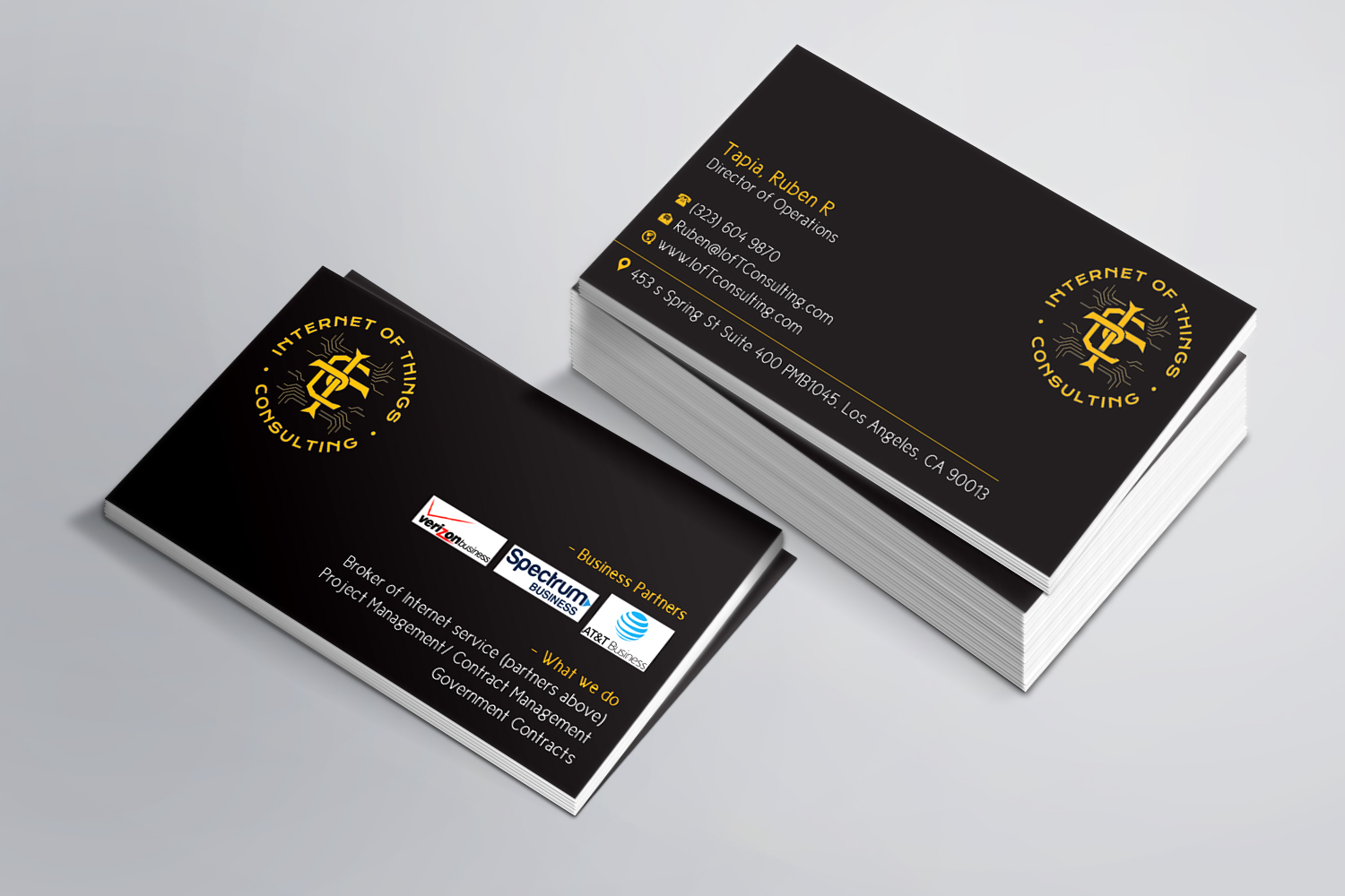 Business Card Design by Magic of Art for Internet of Things Consulting | Design #30521929
