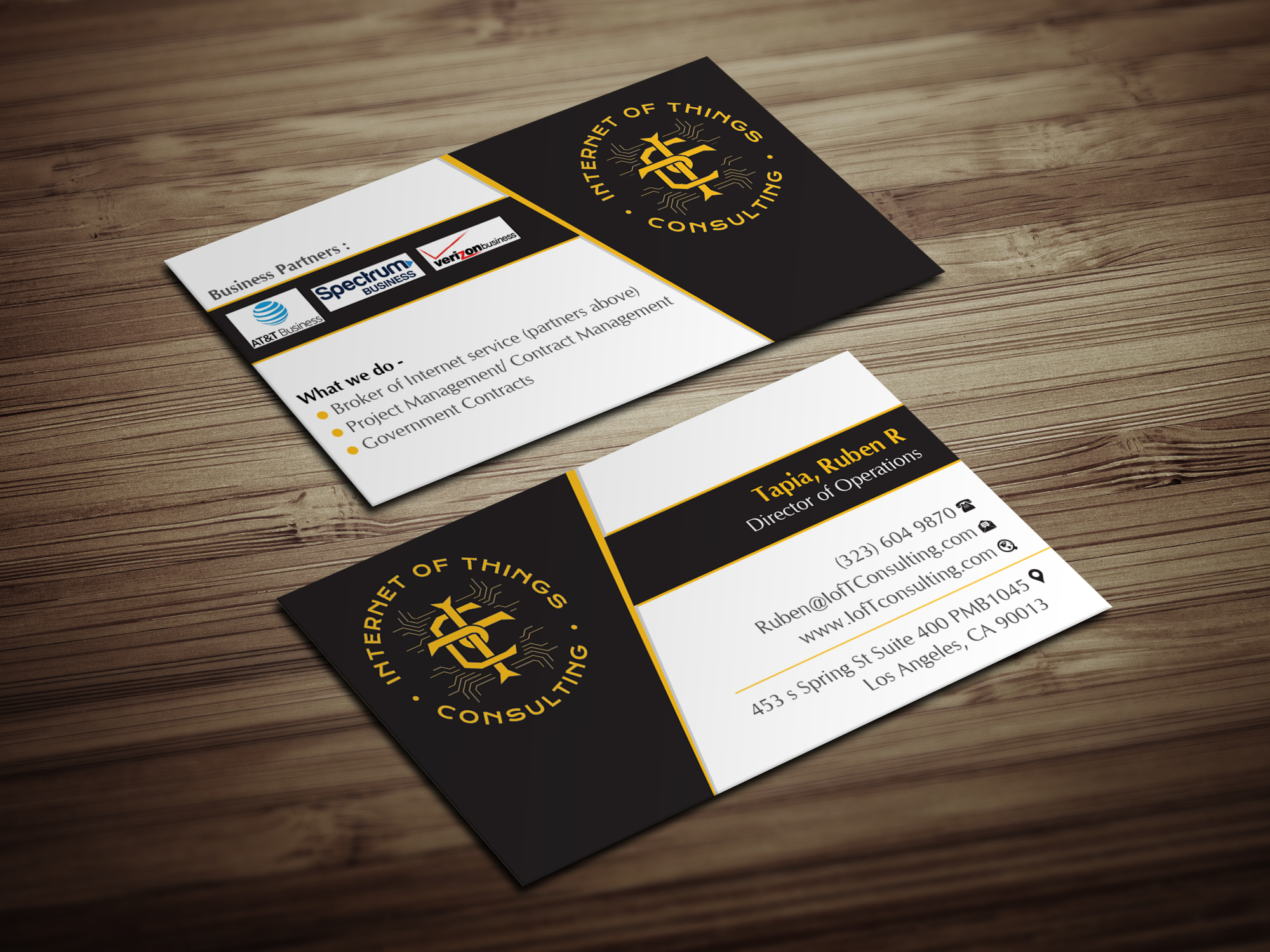 Business Card Design by Magic of Art for Internet of Things Consulting | Design #30521932