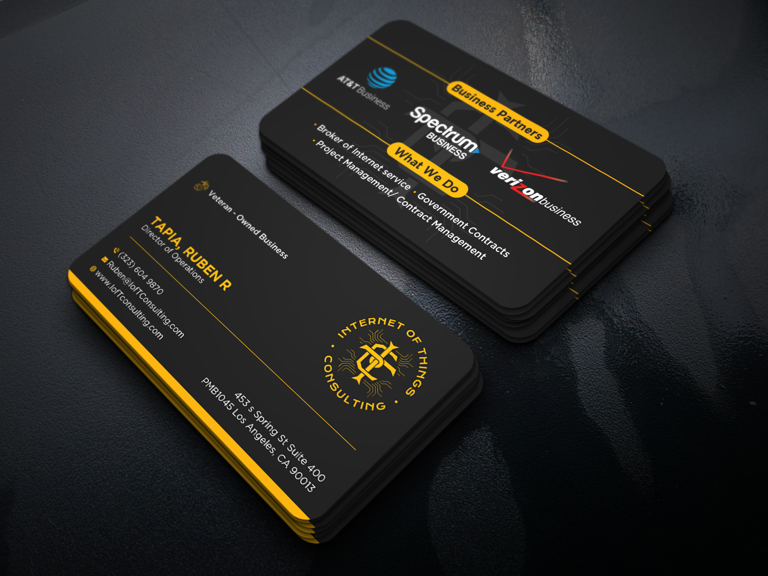 Visitenkarten-Design von Uttom 2 für Internet of Things Consulting | Design #30518989