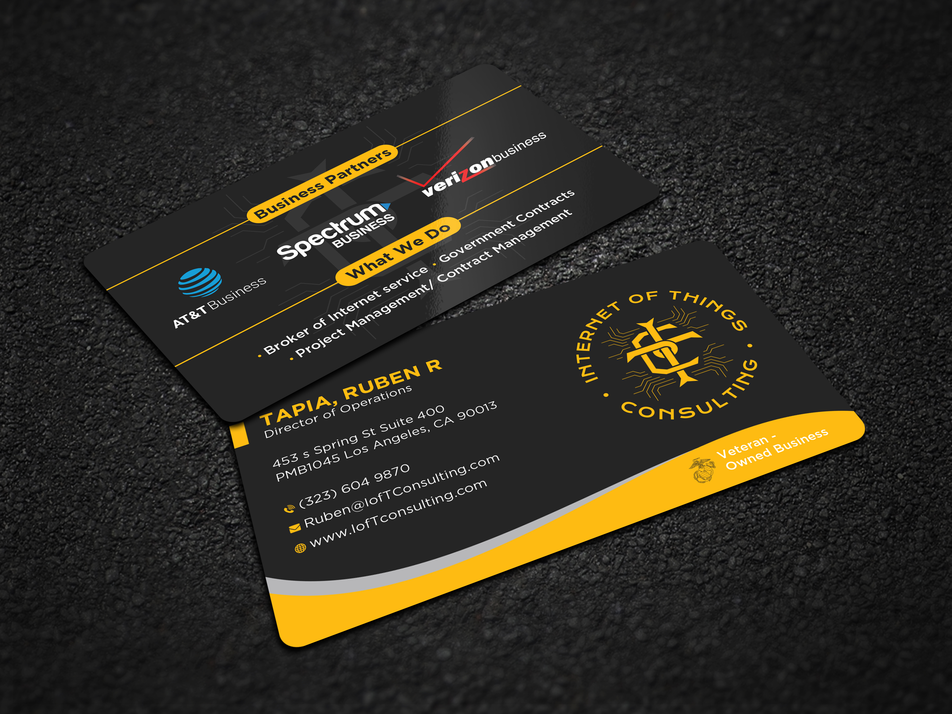 Visitenkarten-Design von Uttom 2 für Internet of Things Consulting | Design #30518997