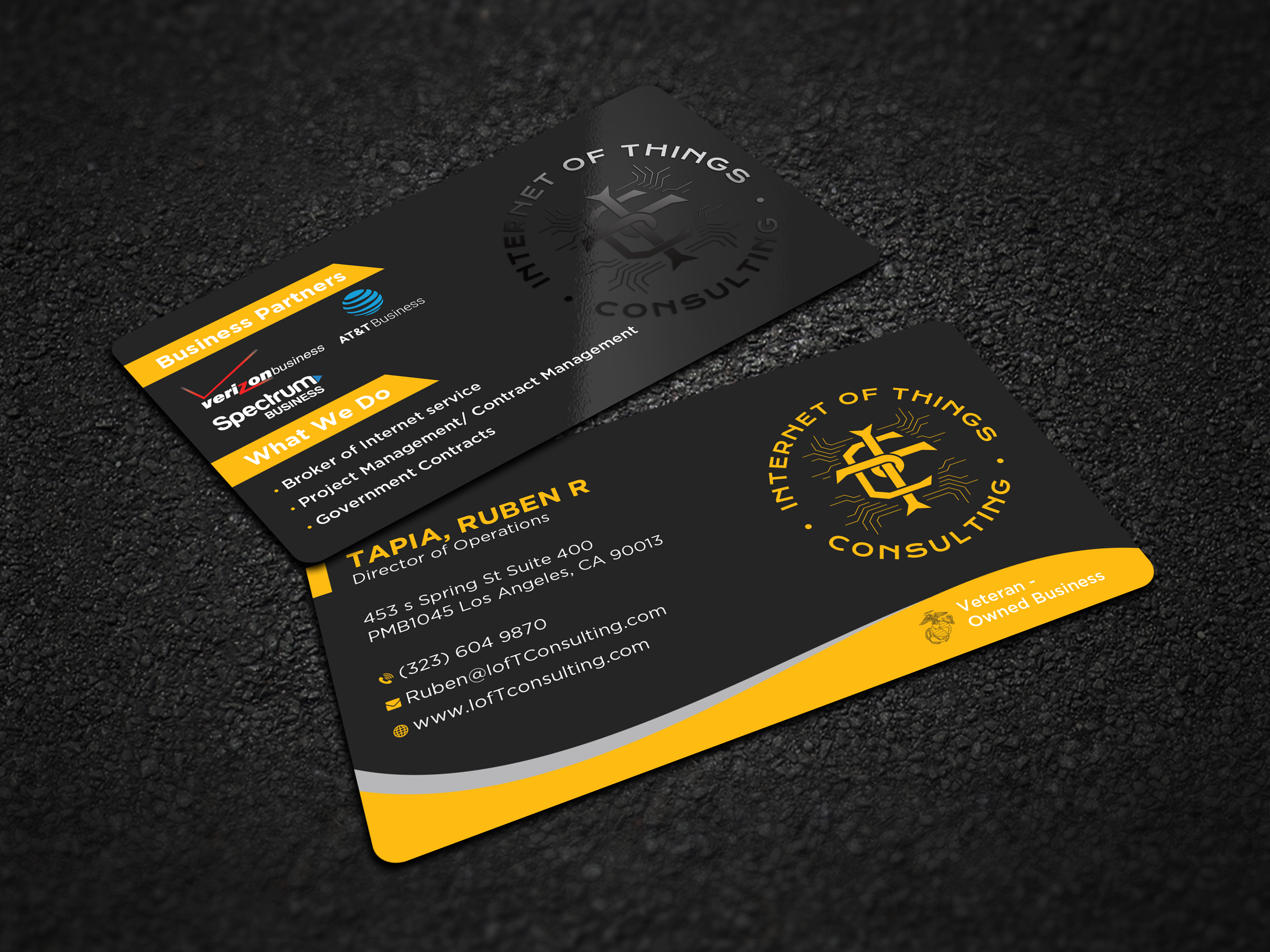 Visitenkarten-Design von Uttom 2 für Internet of Things Consulting | Design #30518998