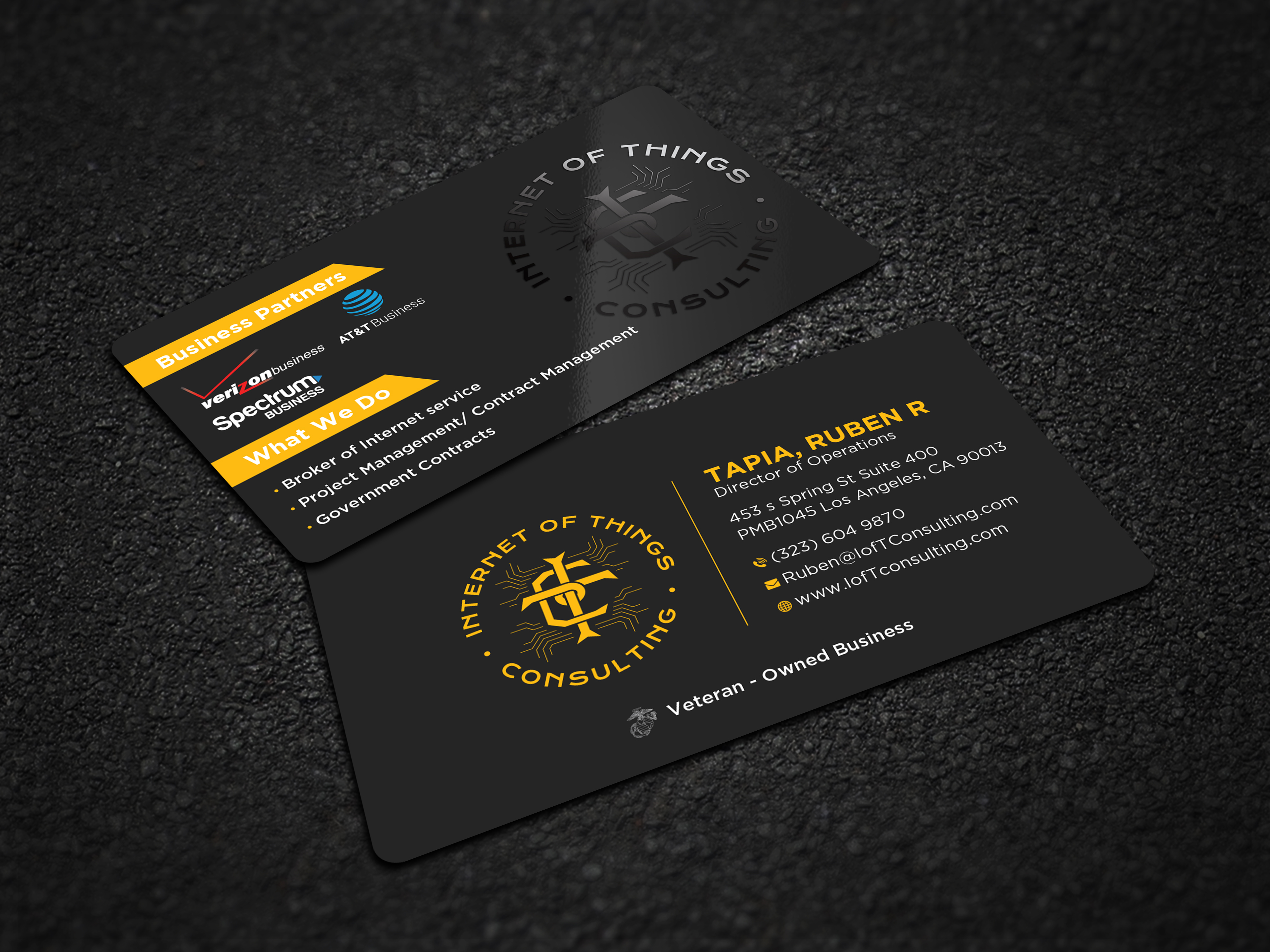 Visitenkarten-Design von Uttom 2 für Internet of Things Consulting | Design #30518999