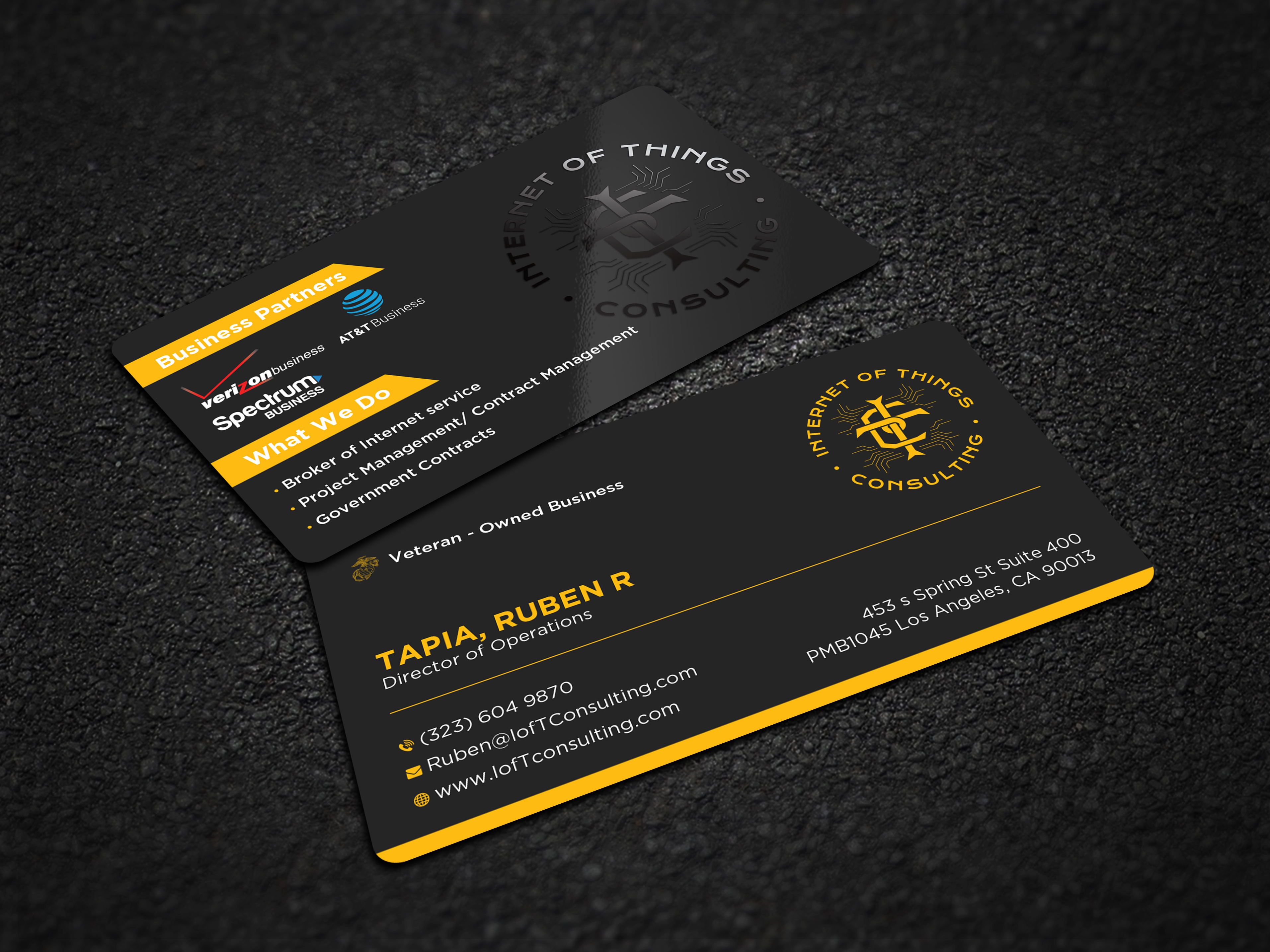 Visitenkarten-Design von Uttom 2 für Internet of Things Consulting | Design #30519000