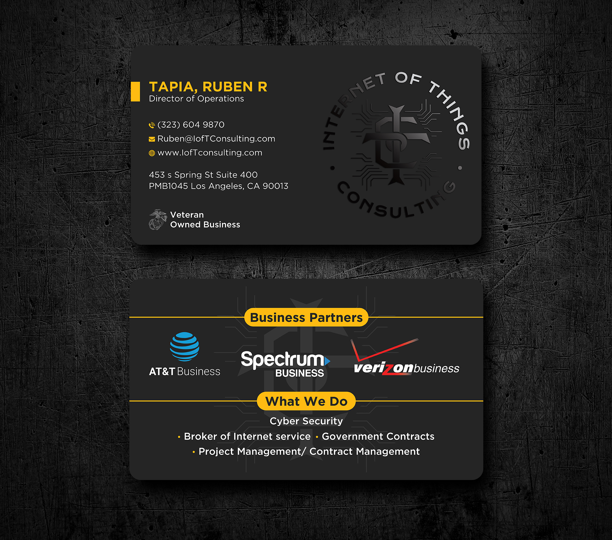 Business Card Design by Uttom 2 for Internet of Things Consulting | Design #30522870