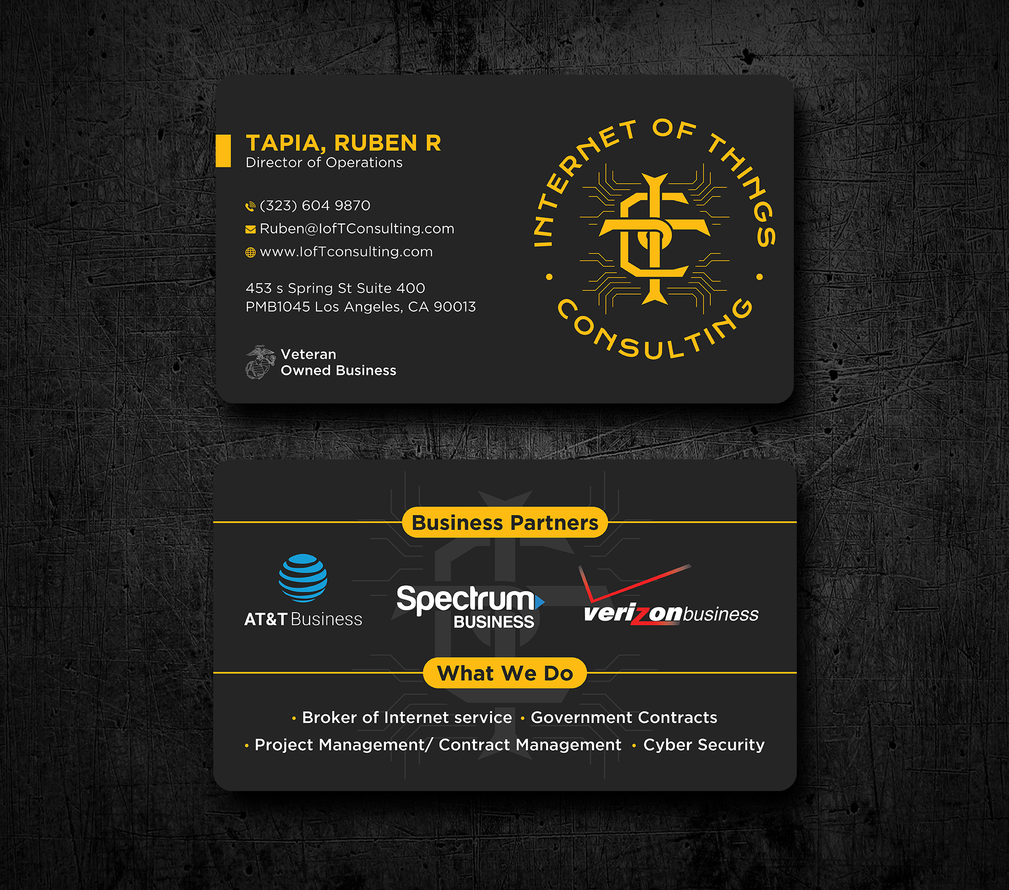 Diseño de Tarjeta de Presentación por Uttom 2 para Internet of Things Consulting | Diseño #30523081