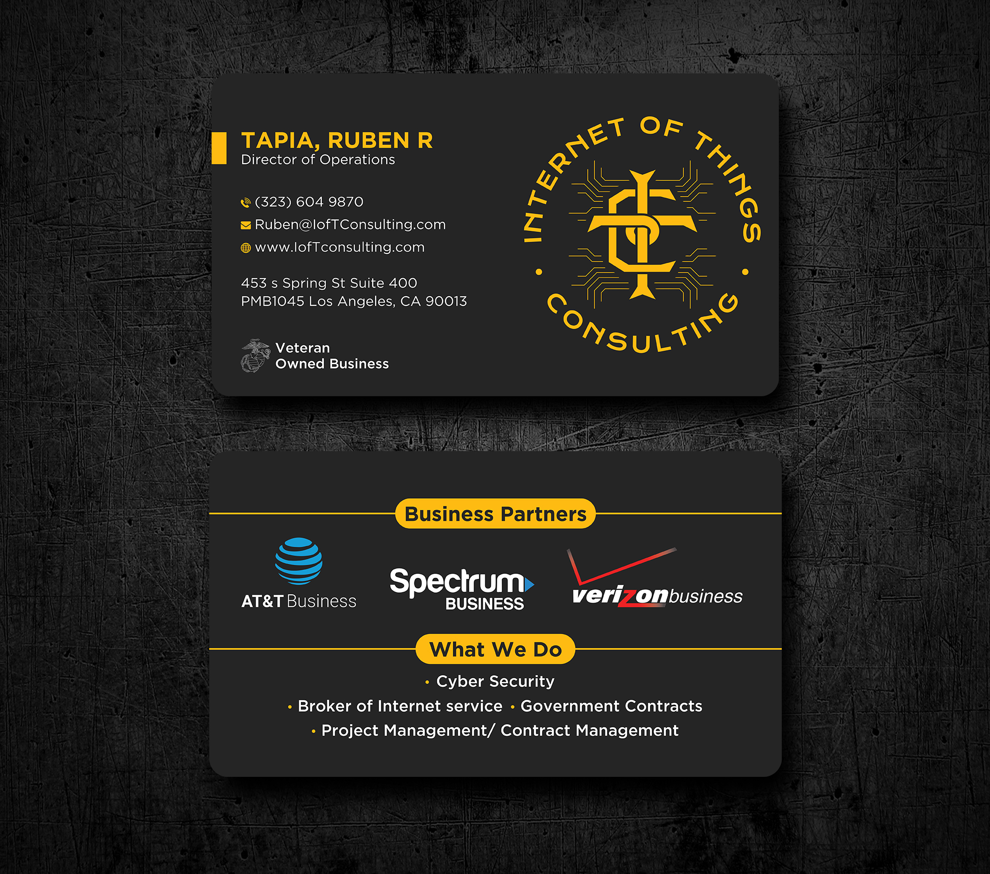 Diseño de Tarjeta de Presentación por Uttom 2 para Internet of Things Consulting | Diseño #30523097