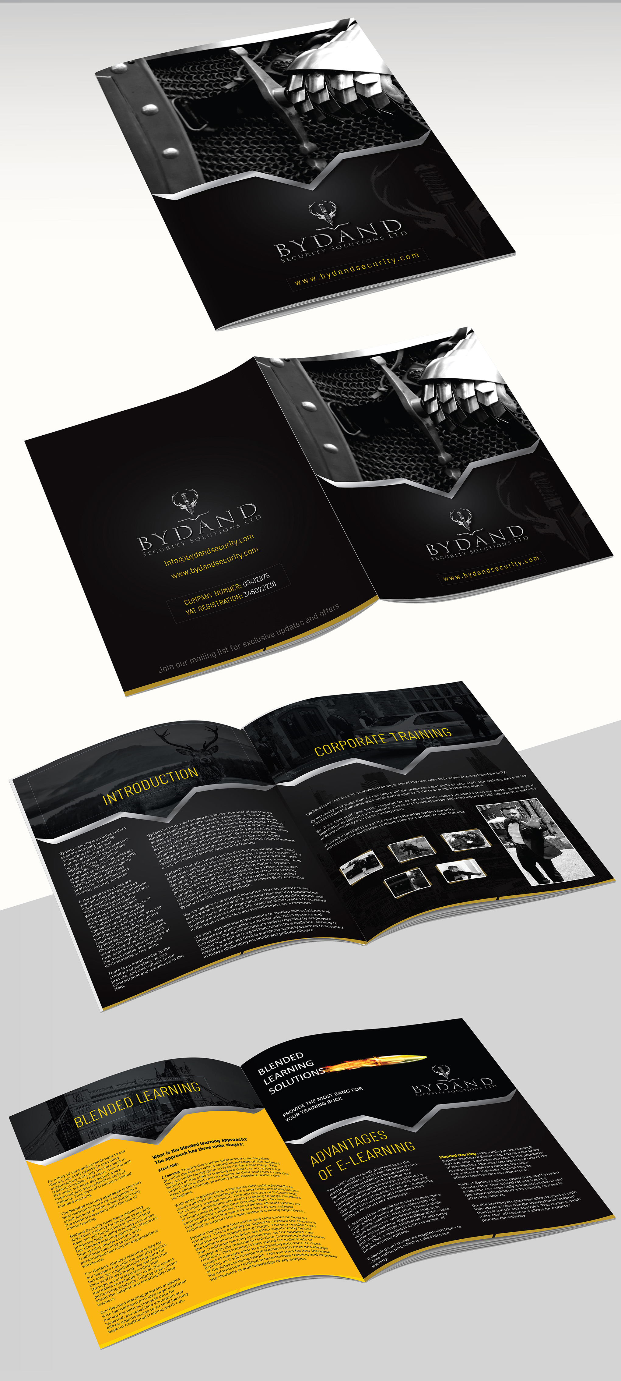 Katalog-Design von creativemood438 für Bydand Security Consultants | Design: #30533847