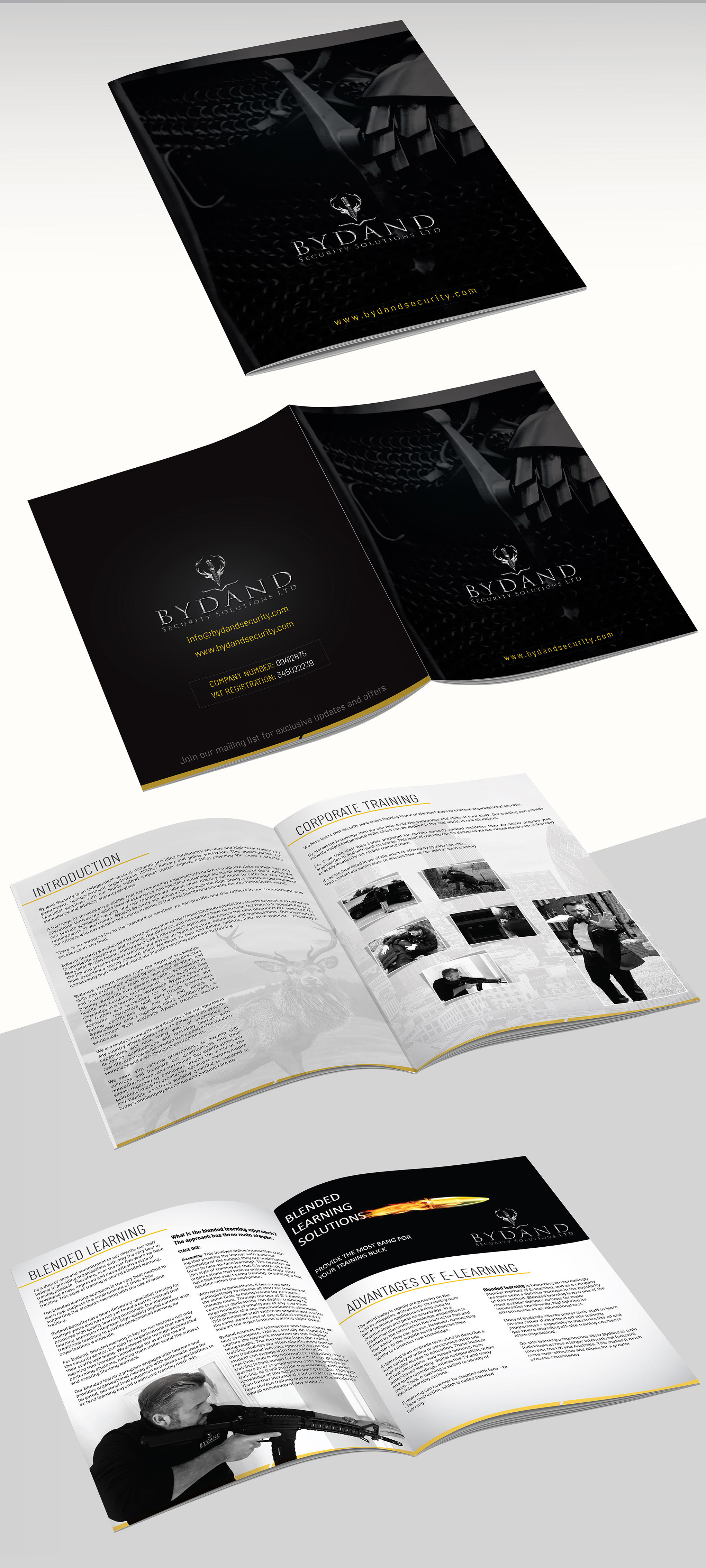 Catalogue Design by creativemood438 for Bydand Security Consultants | Design #30533848