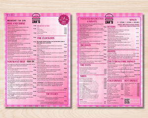 Menu Design by Rohan.Gupta for this project | Design: #30525069