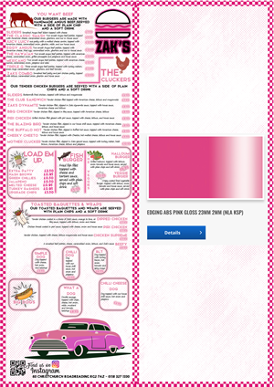 Menu Design by Elune Design for this project | Design: #30535403