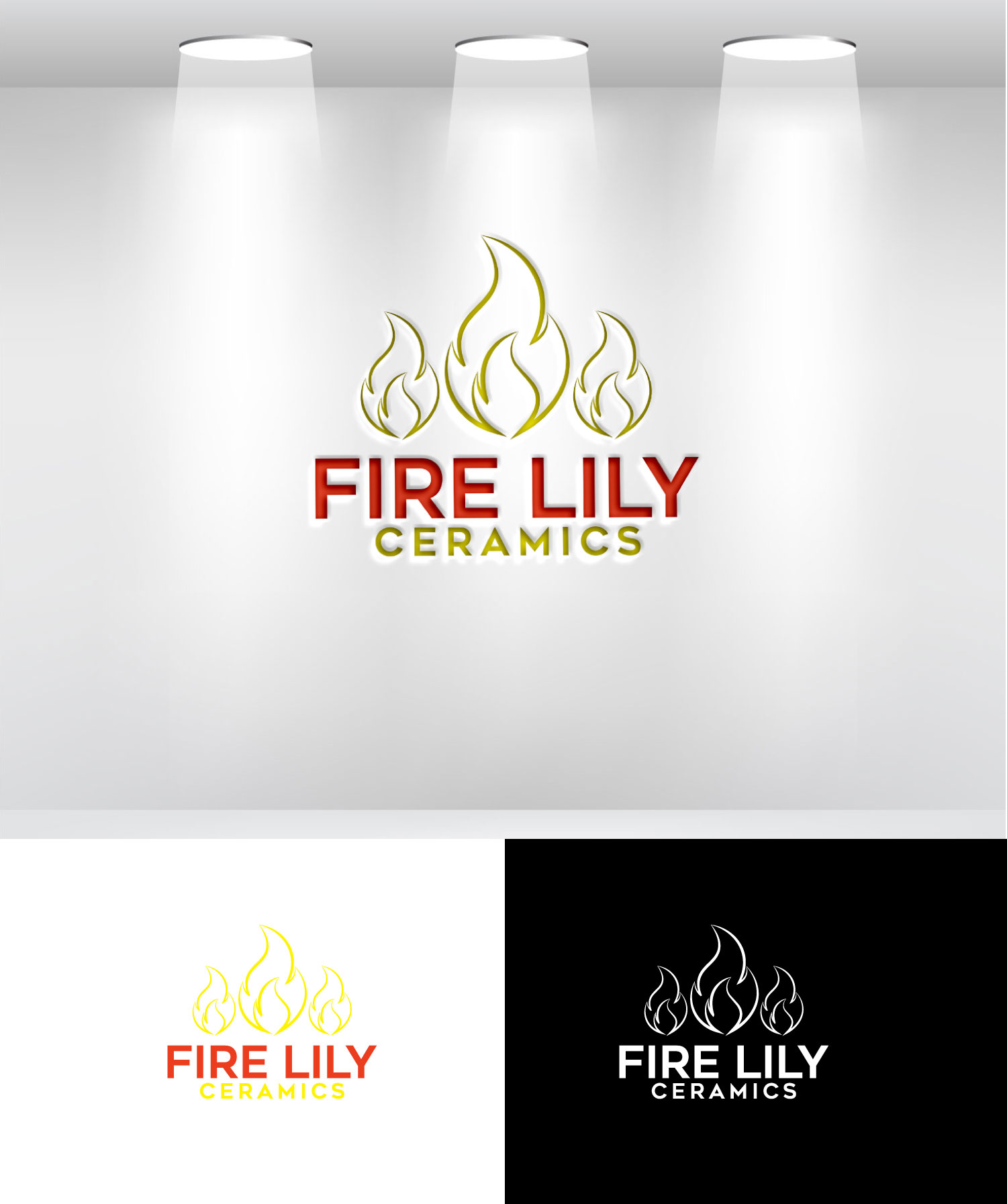 Logo Design by Mi Design1 for Fire Lily Ceramics | Design #30522602