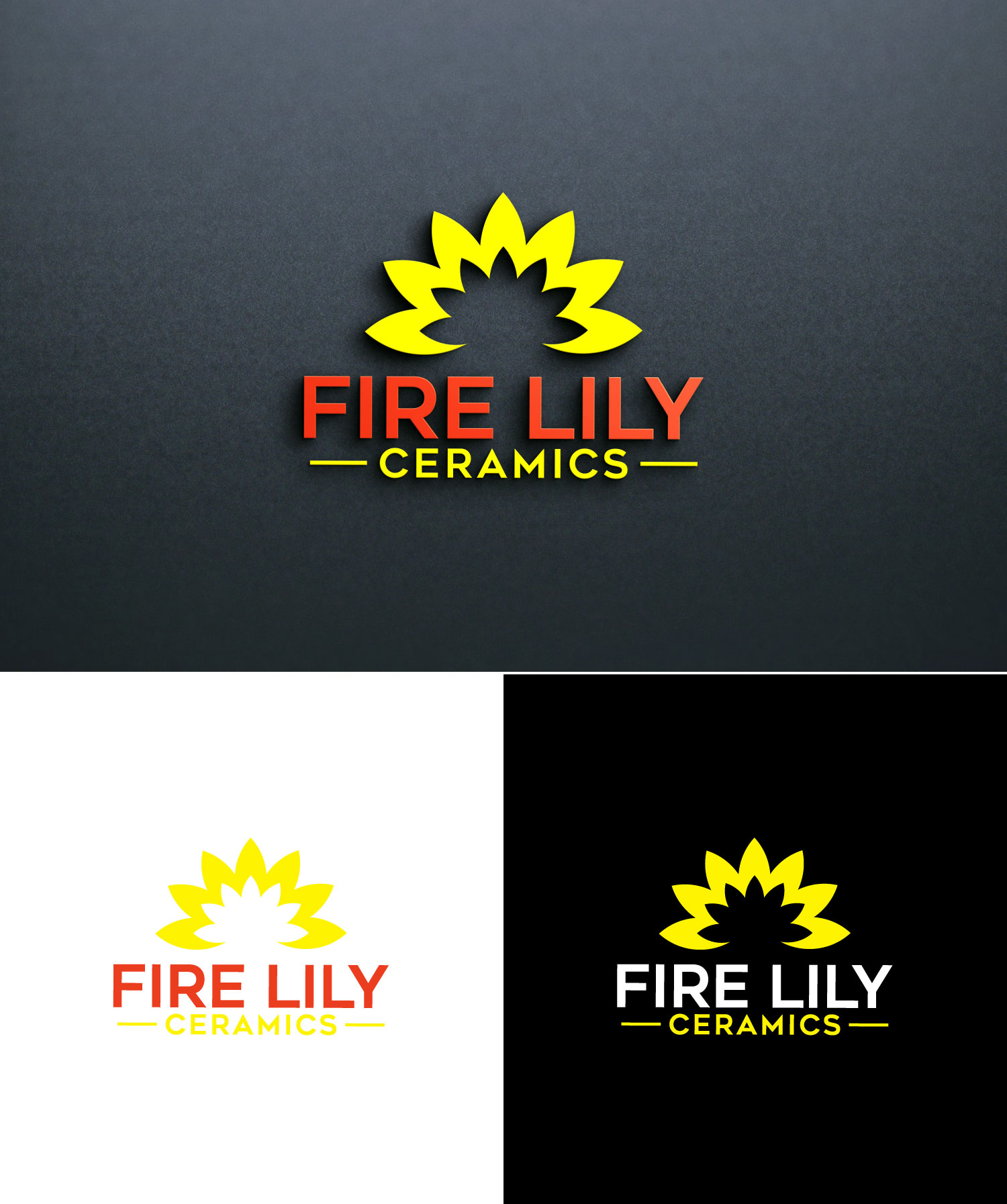 Logo-Design von Mi Design1 für Fire Lily Ceramics | Design #30522724