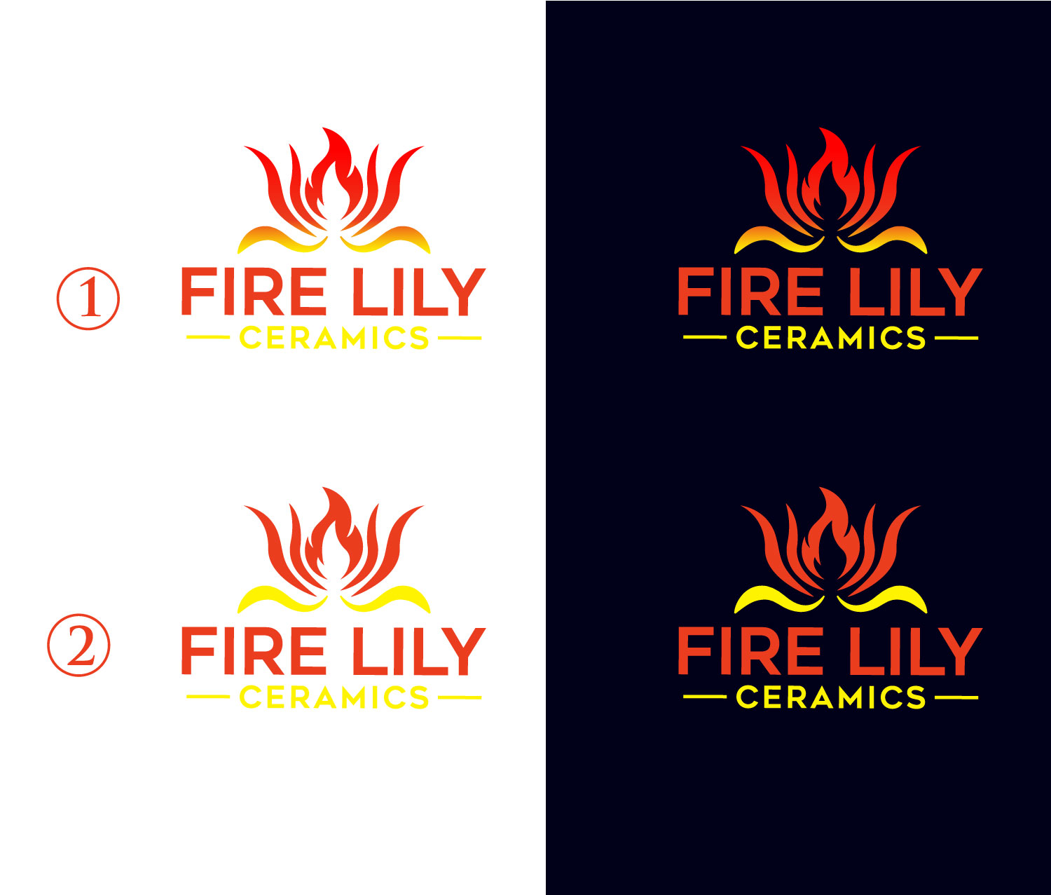 Logo Design by Mi Design1 for Fire Lily Ceramics | Design #30522940