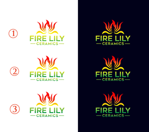 Logo Design by Mi Design1 for Fire Lily Ceramics | Design: #30523691