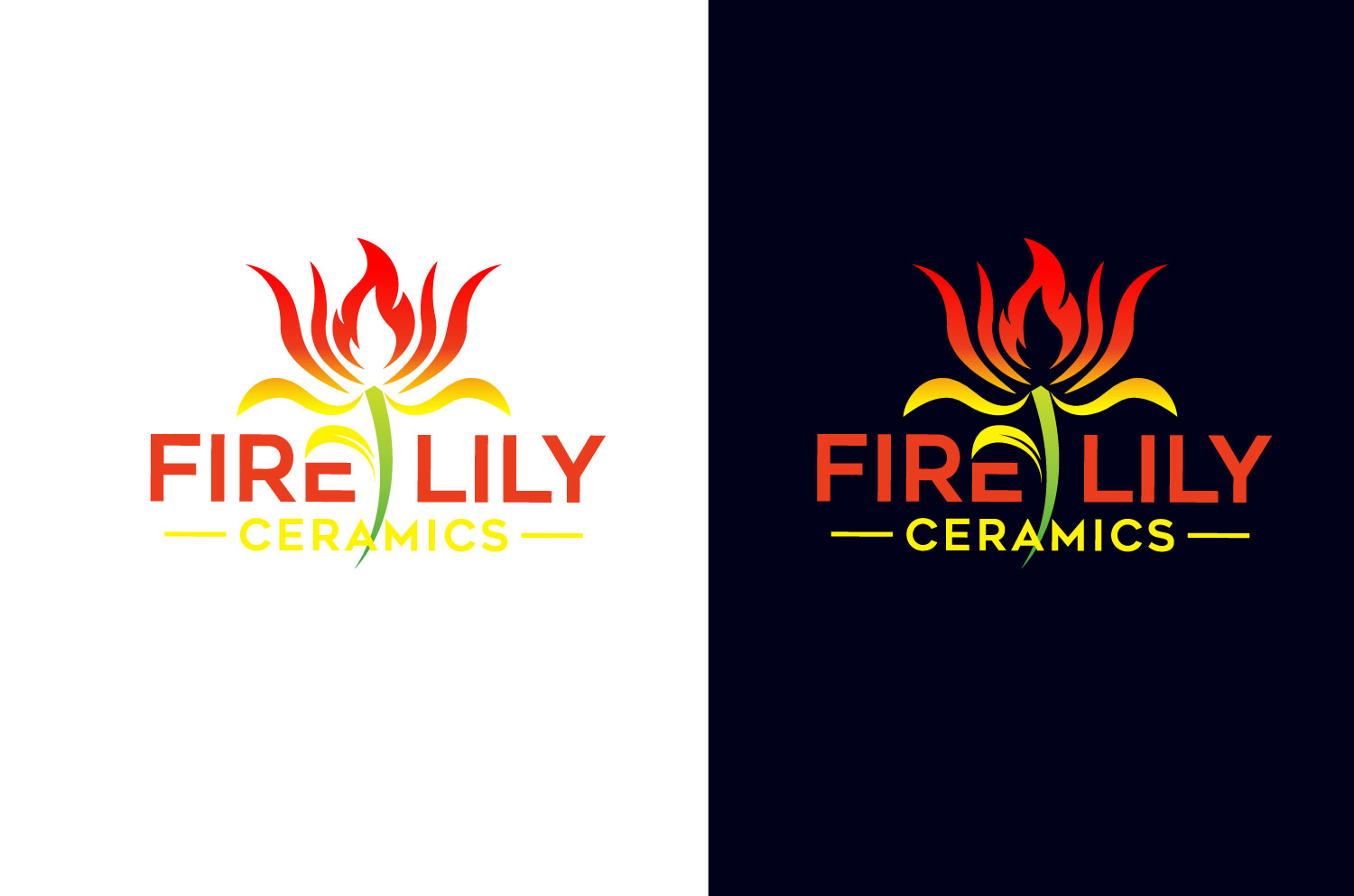 Logo Design by Mi Design1 for Fire Lily Ceramics | Design #30523765