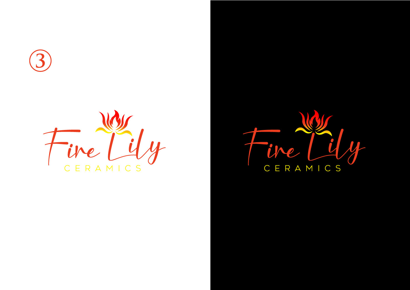 Logo Design by Mi Design1 for Fire Lily Ceramics | Design #30545952