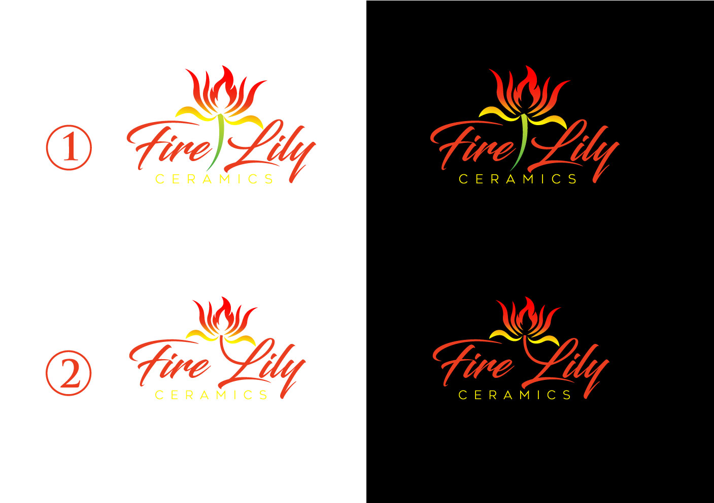 Logo Design by Mi Design1 for Fire Lily Ceramics | Design #30545953