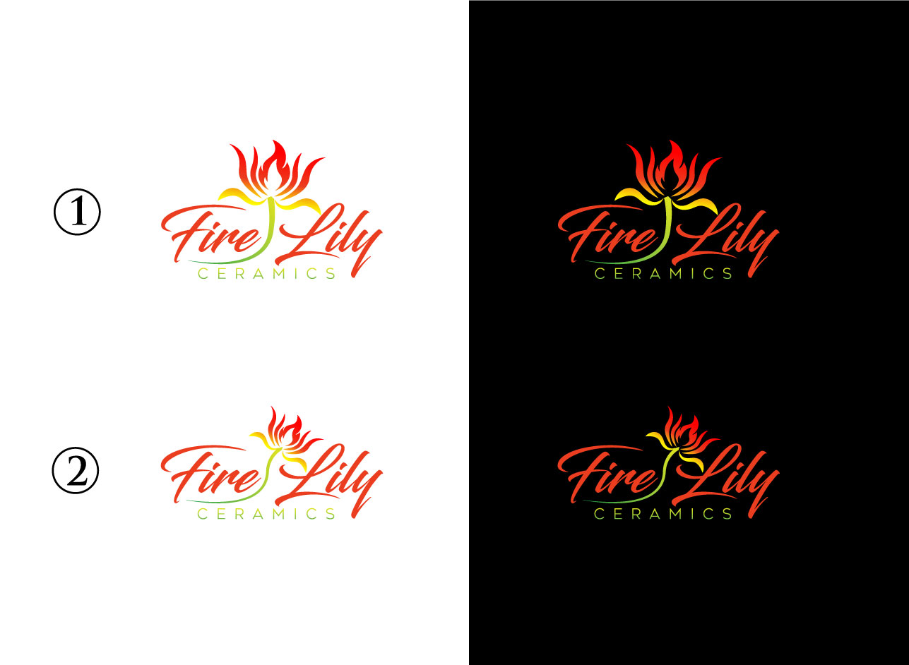 Logo Design by Mi Design1 for Fire Lily Ceramics | Design #30550129