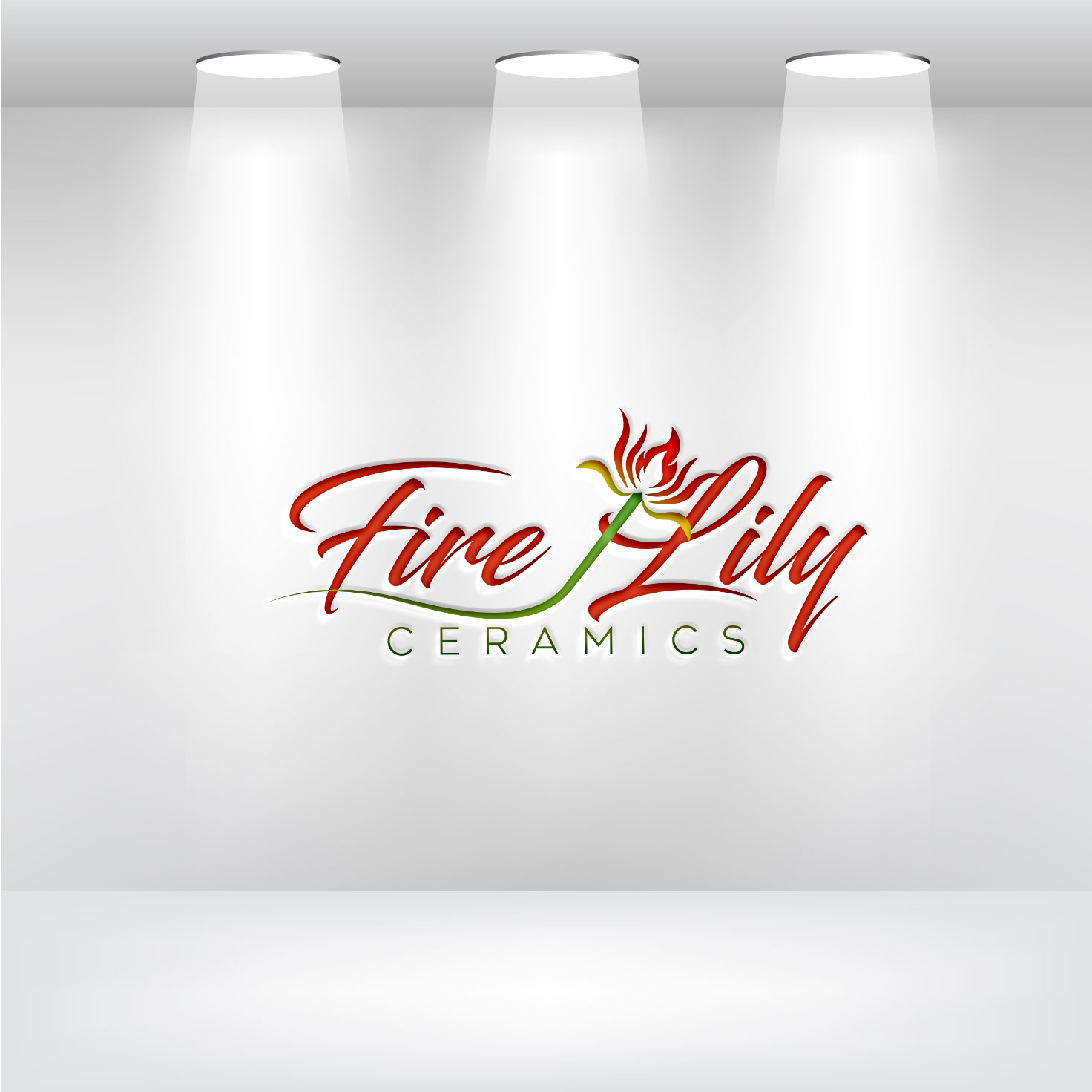 Logo Design by Mi Design1 for Fire Lily Ceramics | Design #30620617