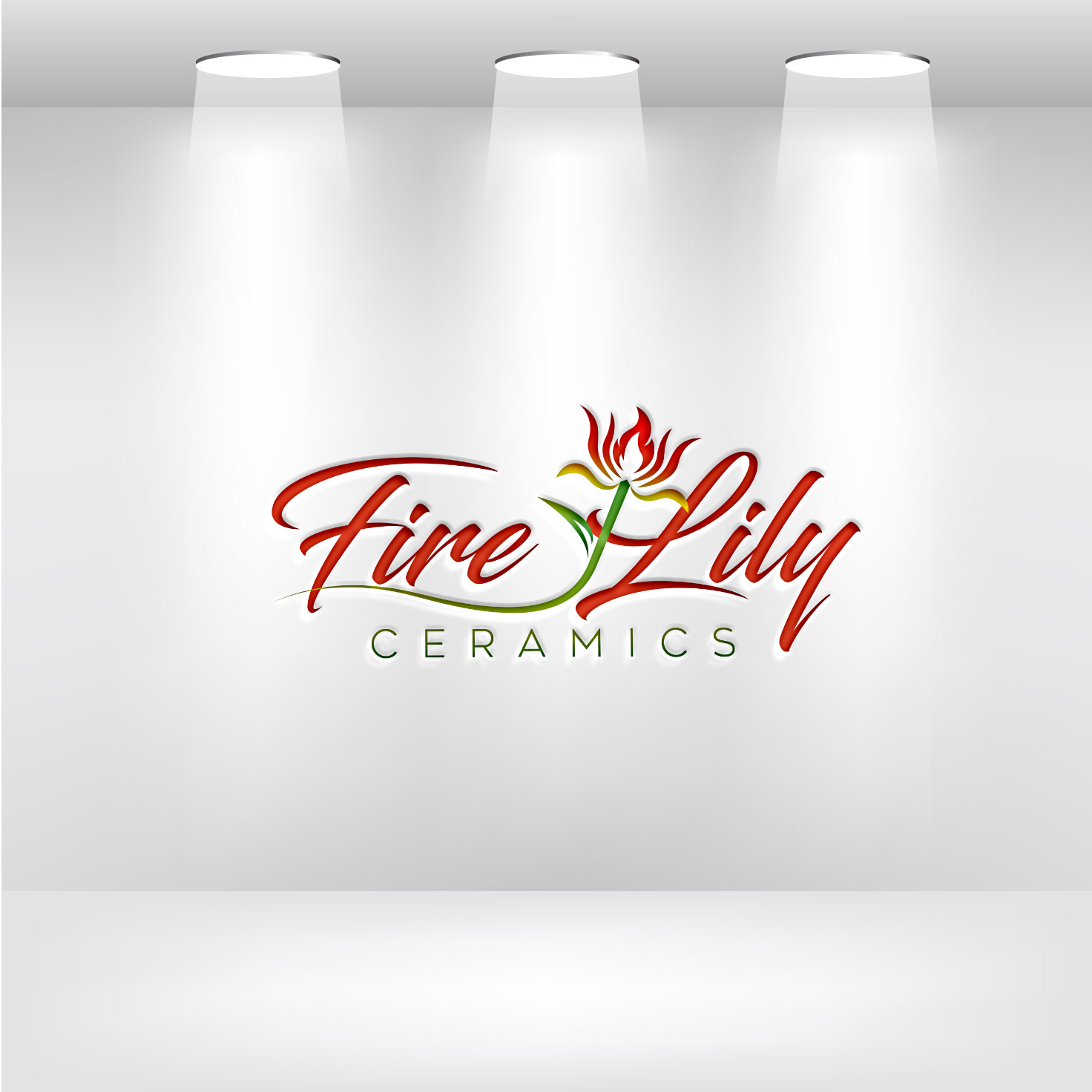 Logo Design by Mi Design1 for Fire Lily Ceramics | Design #30620618
