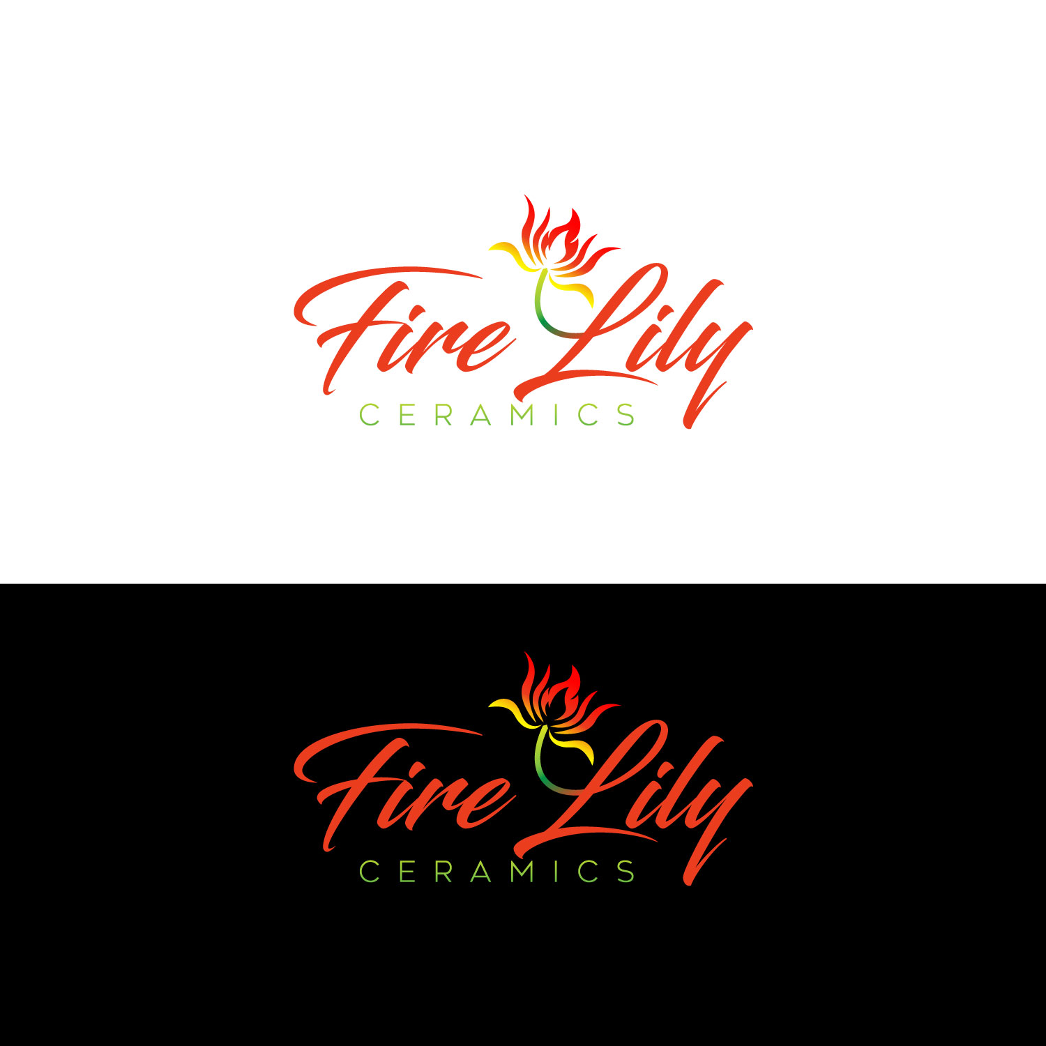 Logo Design by Mi Design1 for Fire Lily Ceramics | Design #30625190