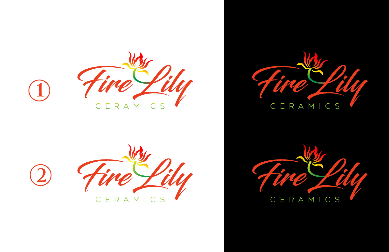 Logo Design by Mi Design1 for Fire Lily Ceramics | Design #30625436