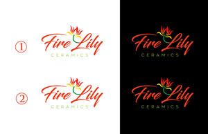 Logo Design by Mi Design1 for Fire Lily Ceramics | Design: #30626292
